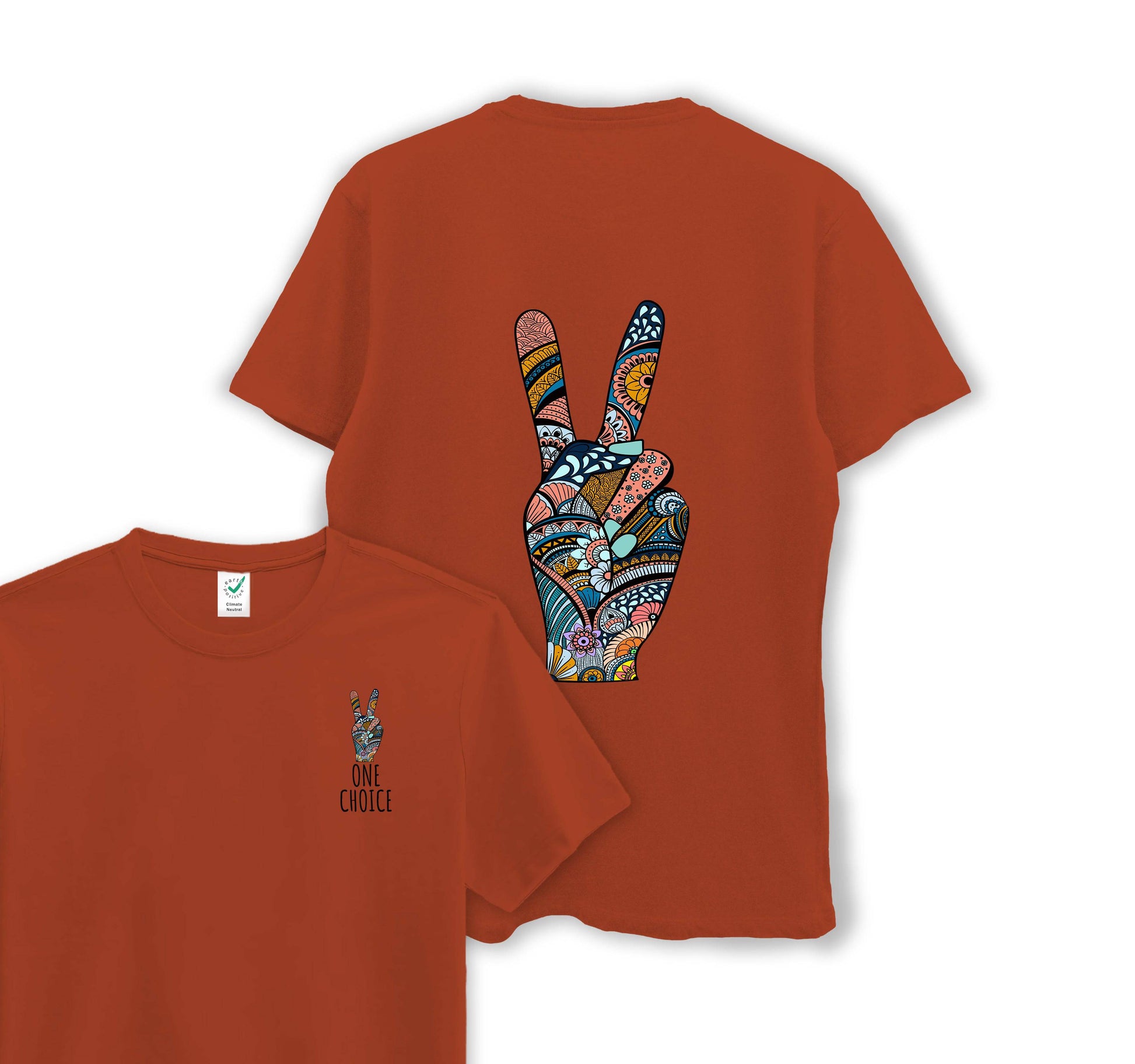 Peace Sign - Organic Cotton Tee - One Choice Apparel