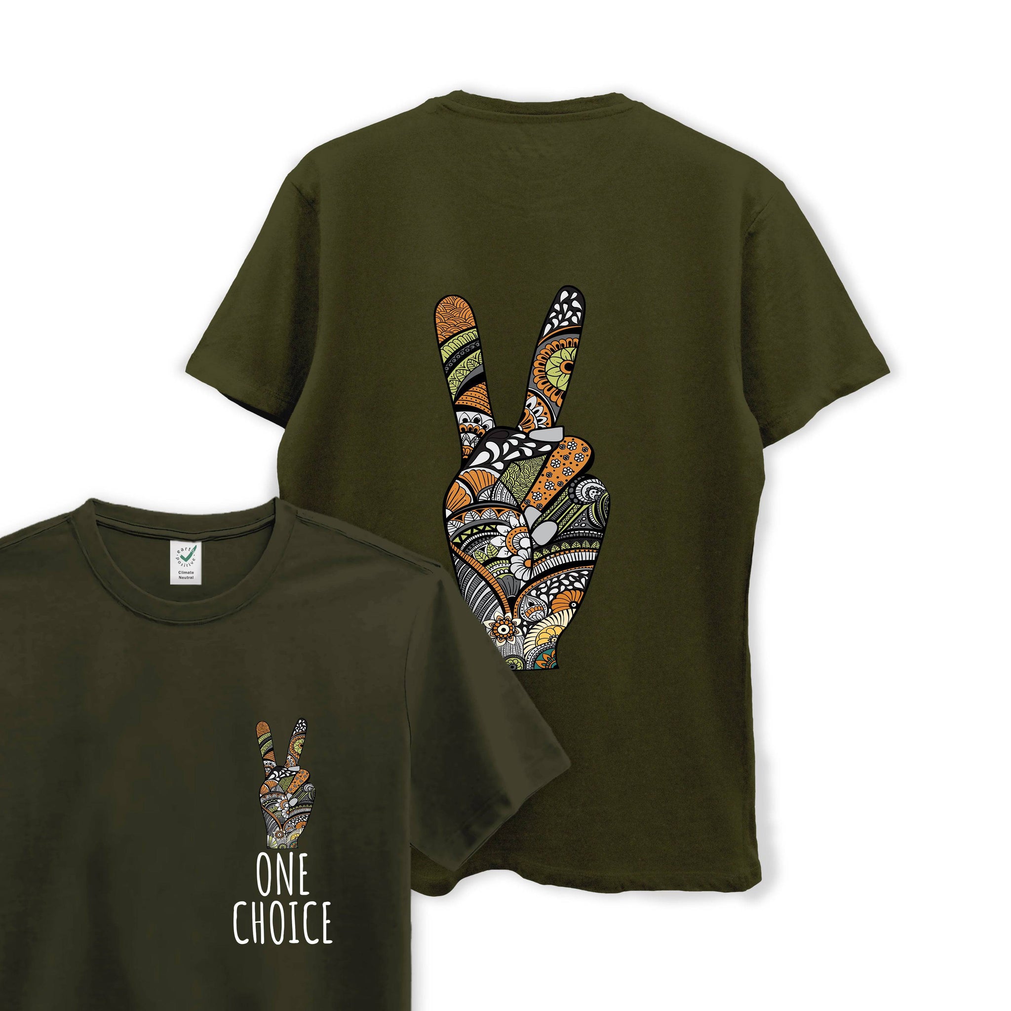Peace Sign - Organic Cotton Tee - One Choice Apparel