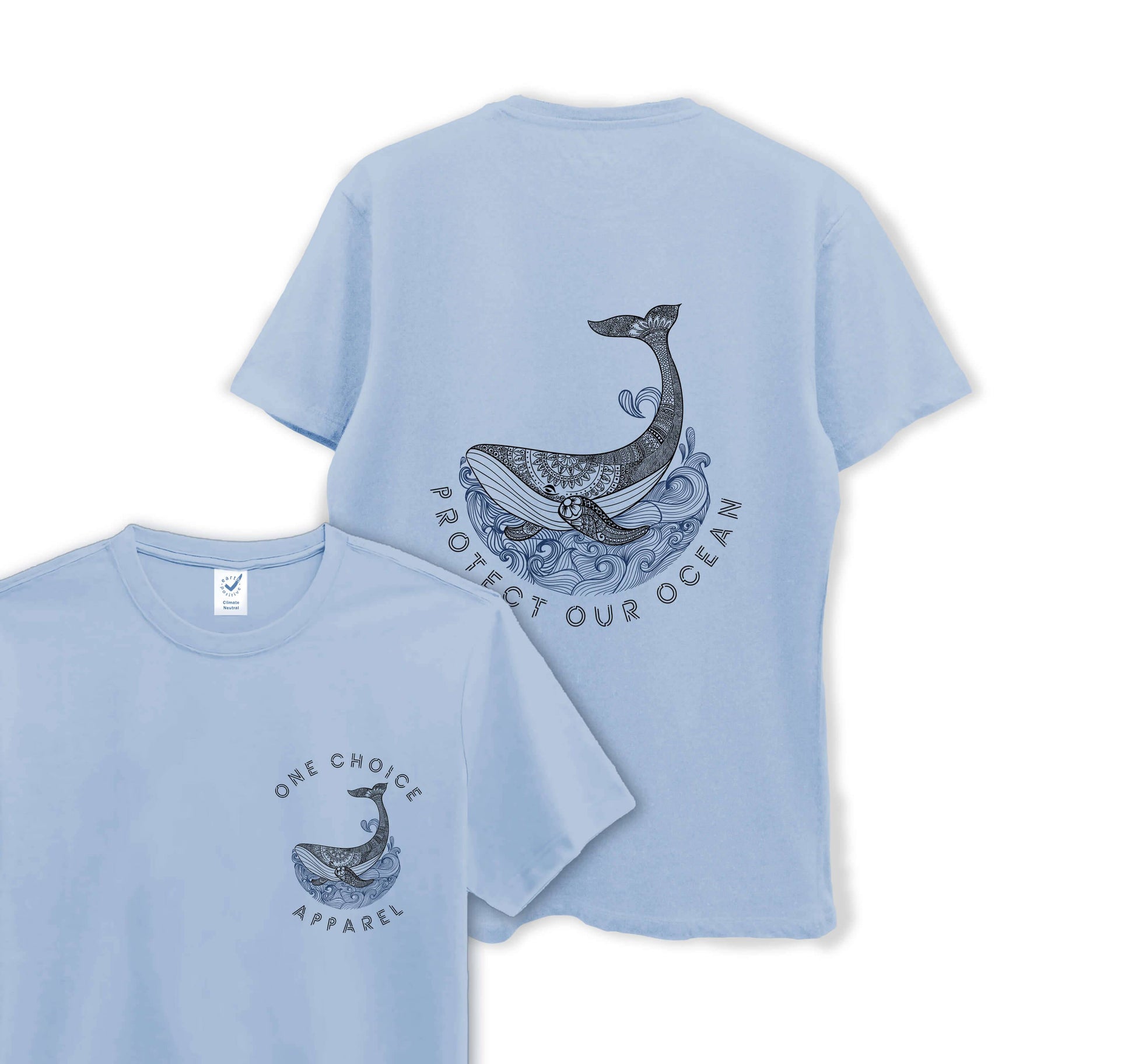 Protect Our Ocean - Organic Cotton Tee - One Choice Apparel