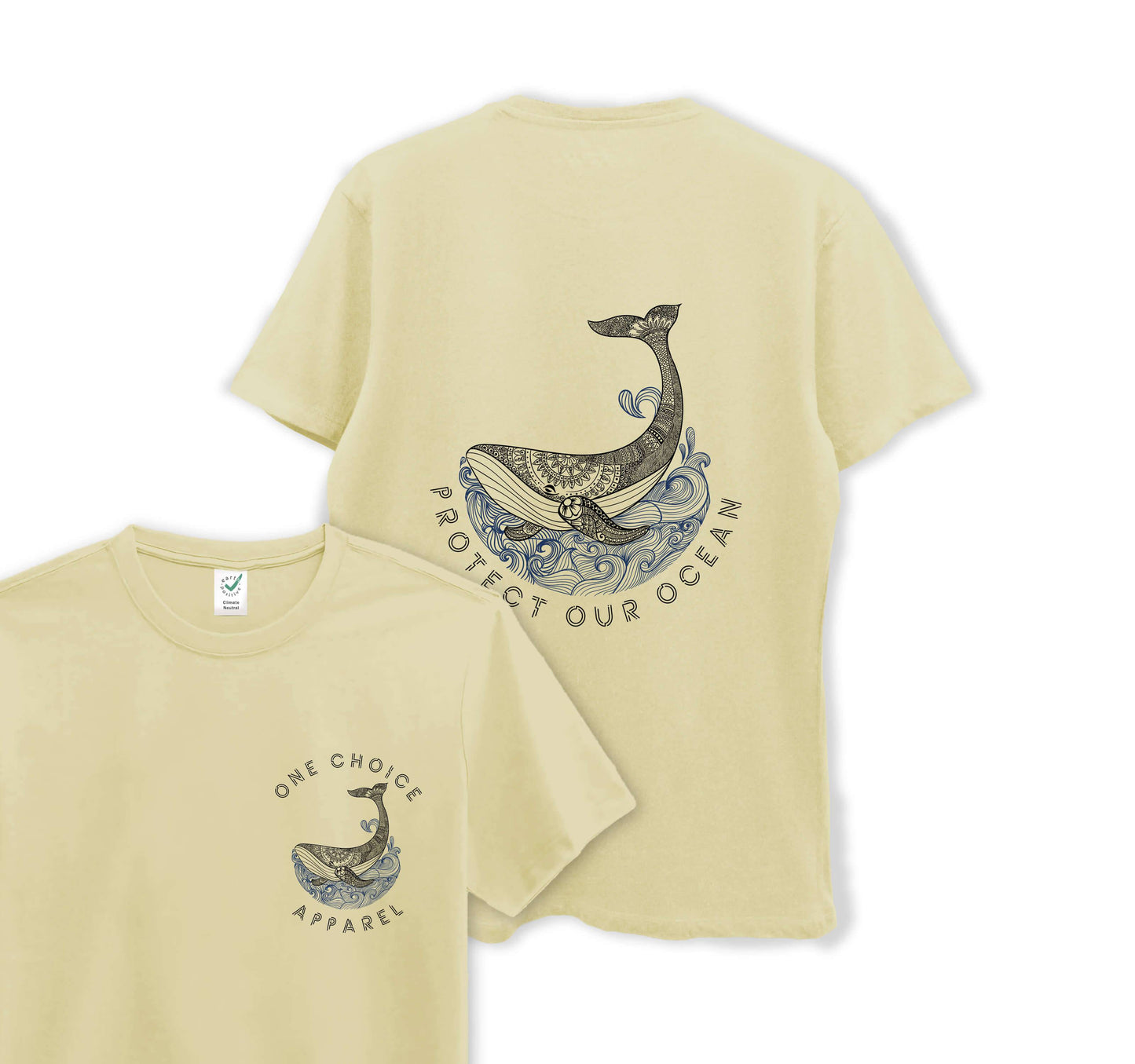Protect Our Ocean - Organic Cotton Tee - One Choice Apparel