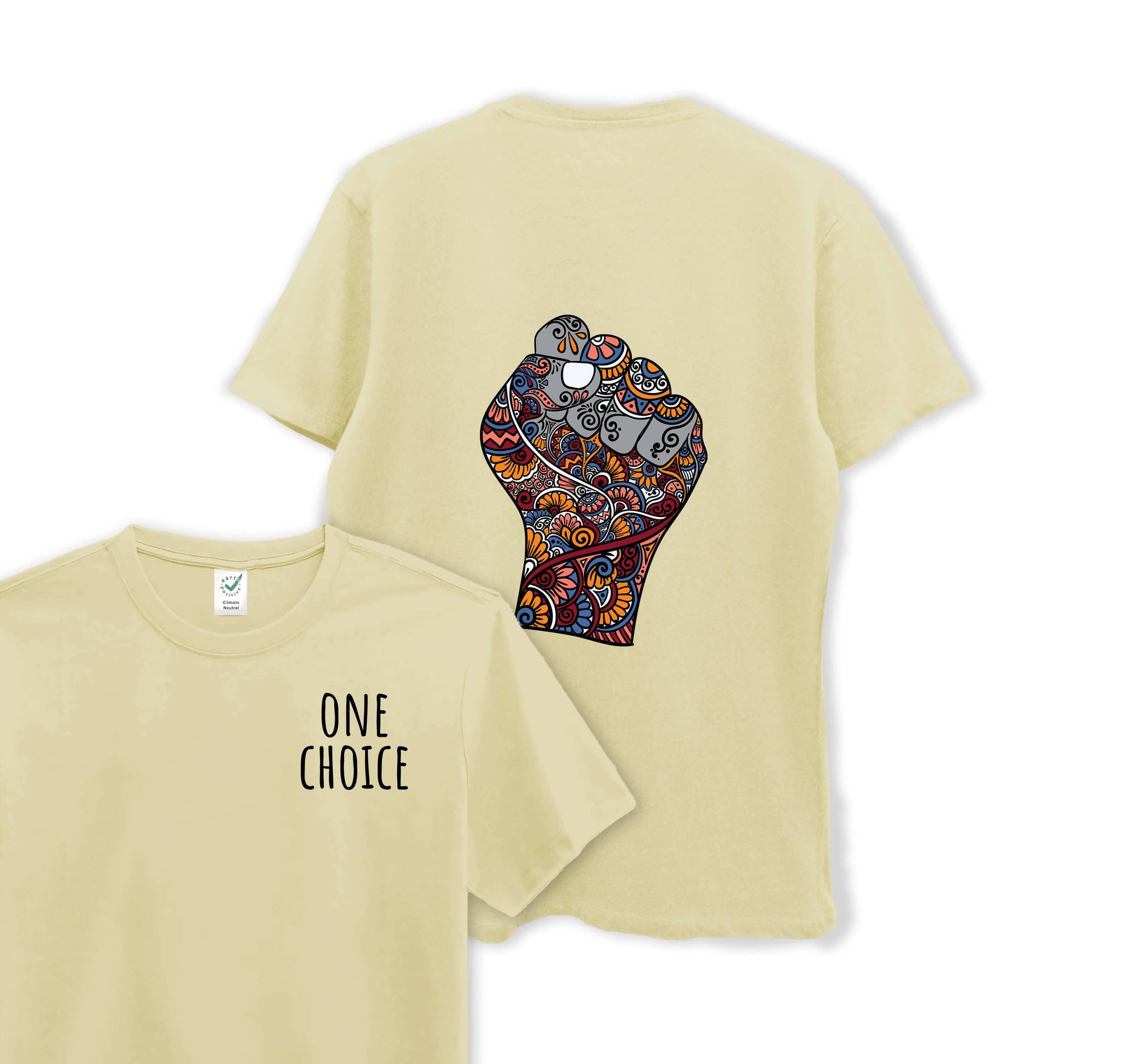 Raised Fist - Organic Cotton Tee - One Choice Apparel