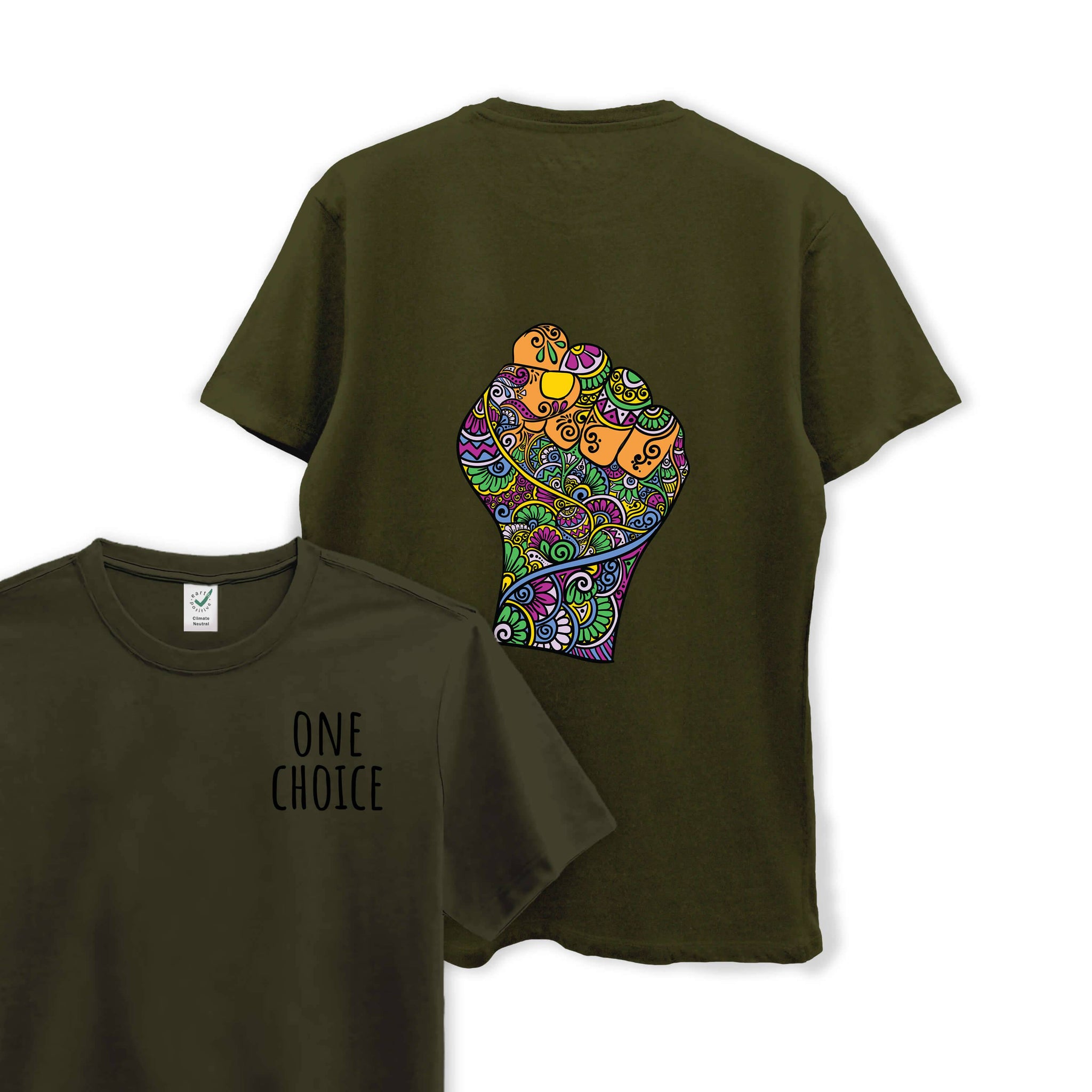 Raised Fist - Organic Cotton Tee - One Choice Apparel