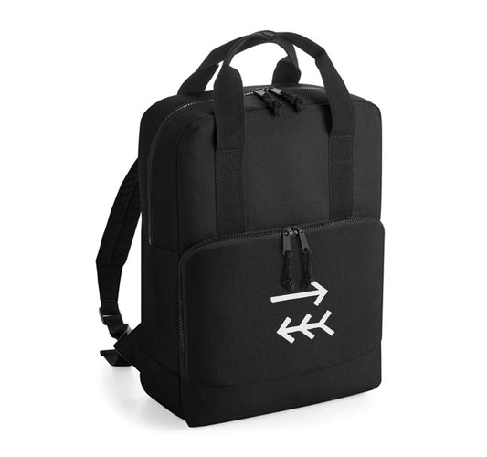 Recycled Twin Handle Cooler Backpack - Black - One Choice Apparel