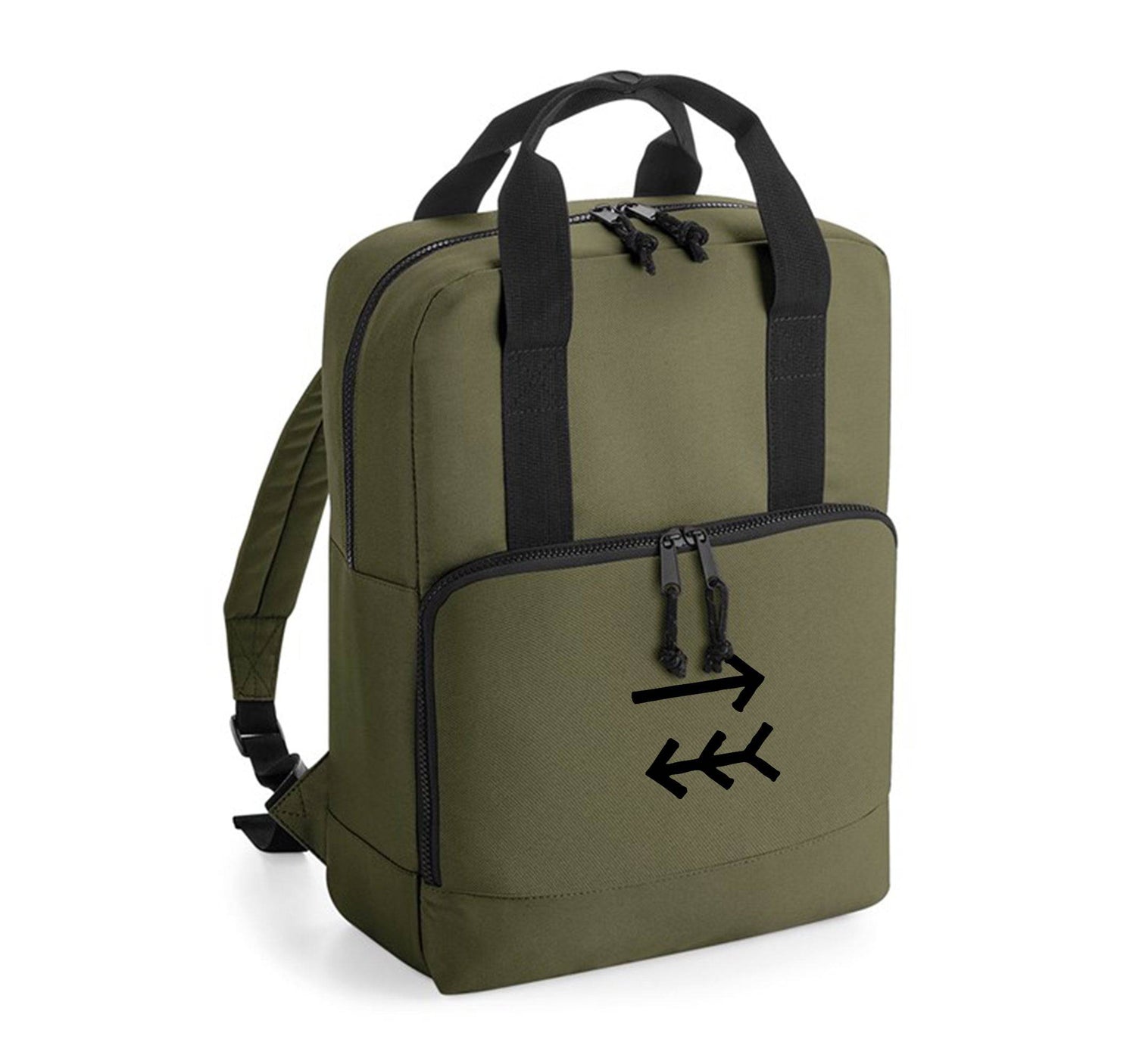Recycled Twin Handle Cooler Backpack - Khaki - One Choice Apparel