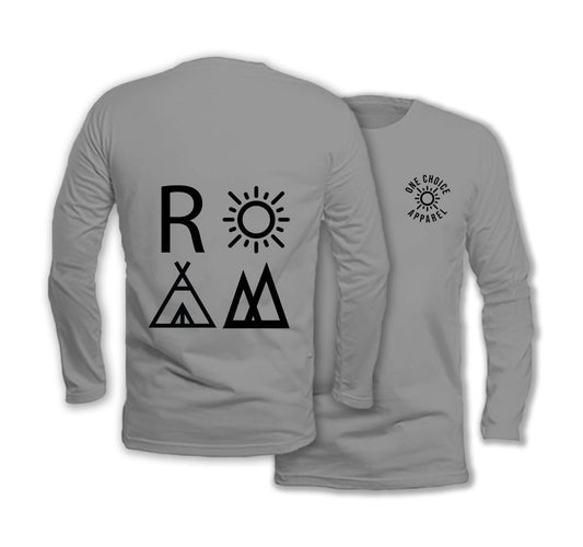 ROAM - Long Sleeve Organic Cotton T-Shirt - One Choice Apparel