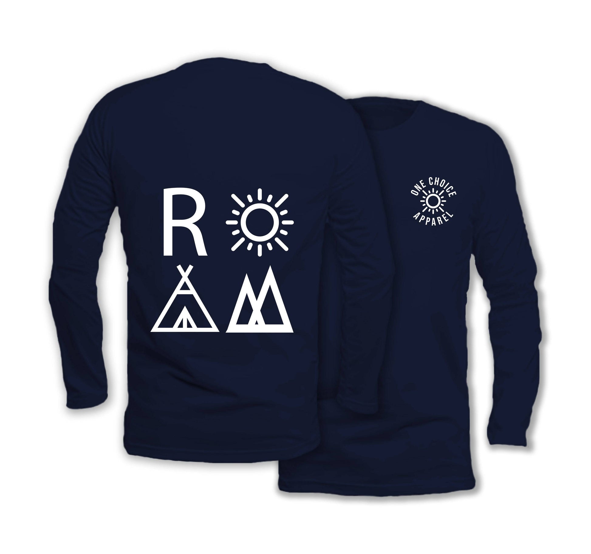 ROAM - Long Sleeve Organic Cotton T-Shirt - One Choice Apparel