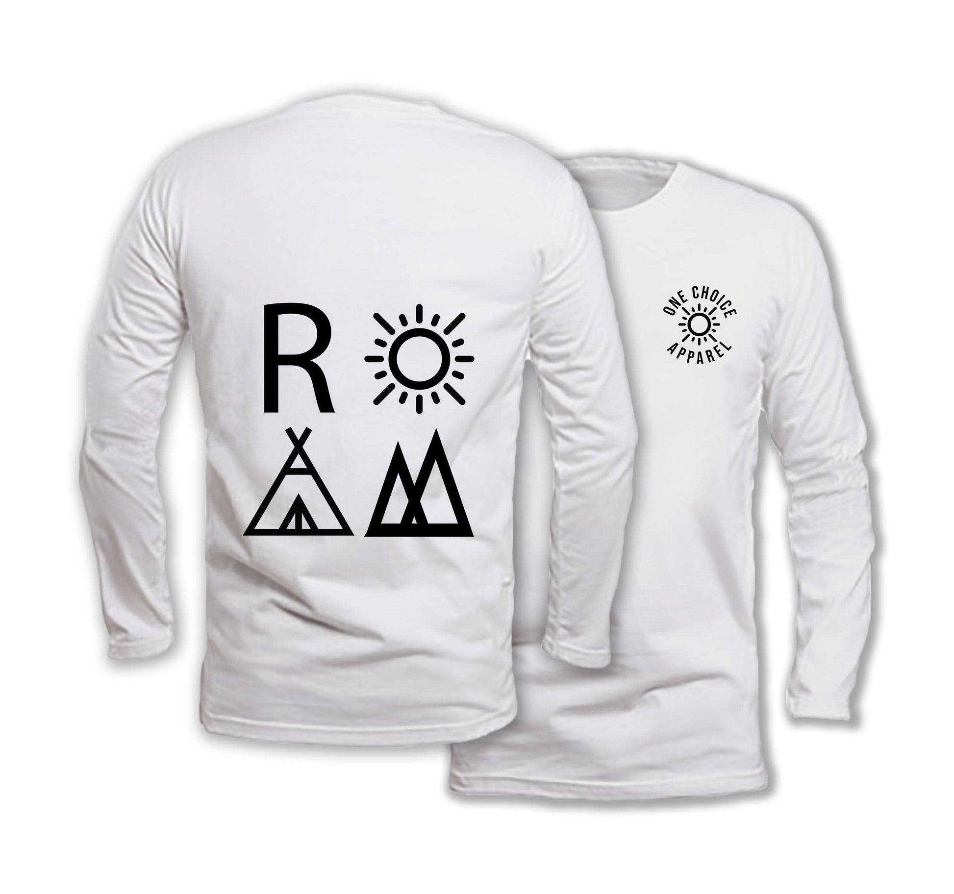 ROAM - Long Sleeve Organic Cotton T-Shirt - One Choice Apparel