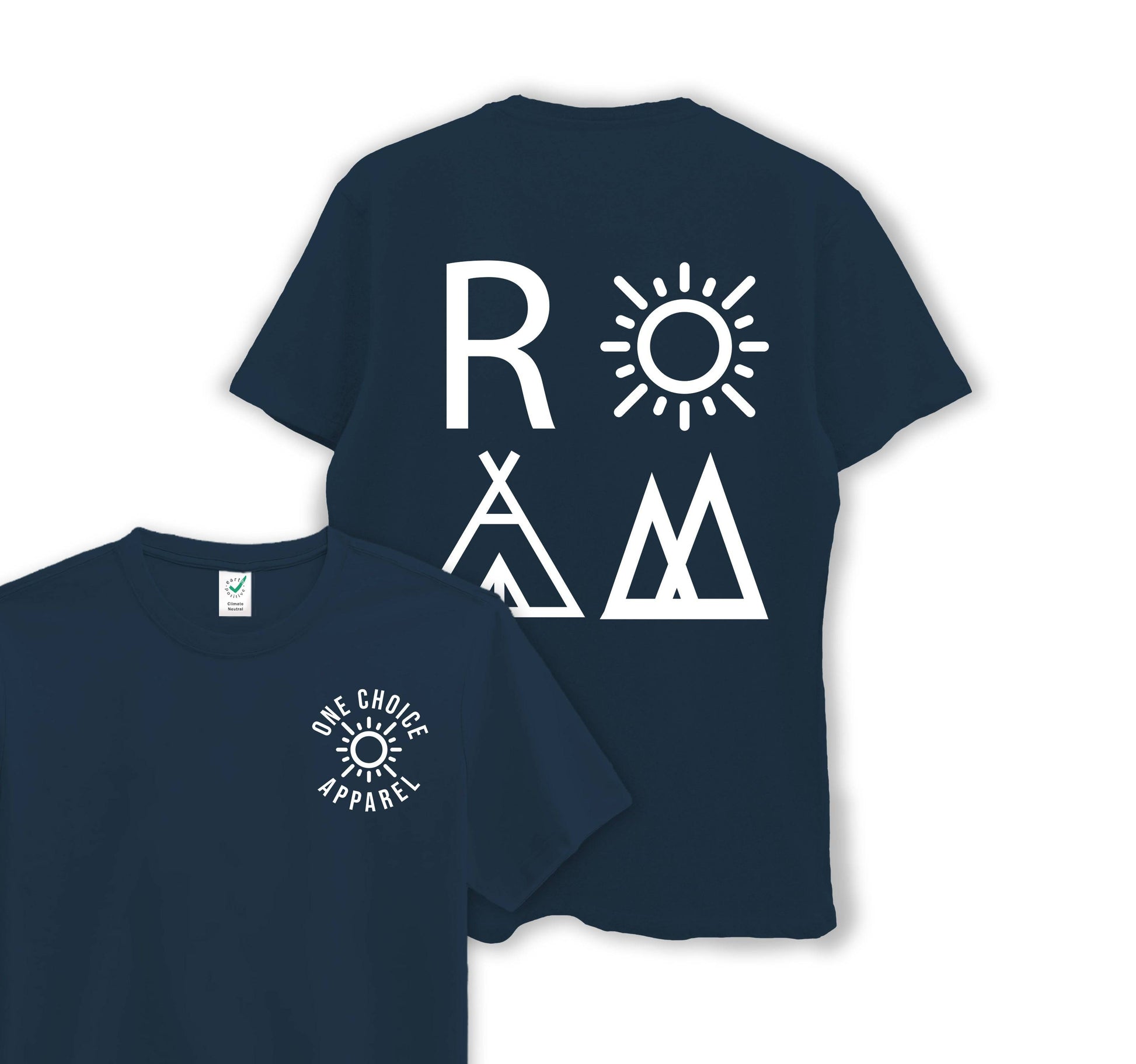 ROAM Tee - Organic Cotton Tee - One Choice Apparel