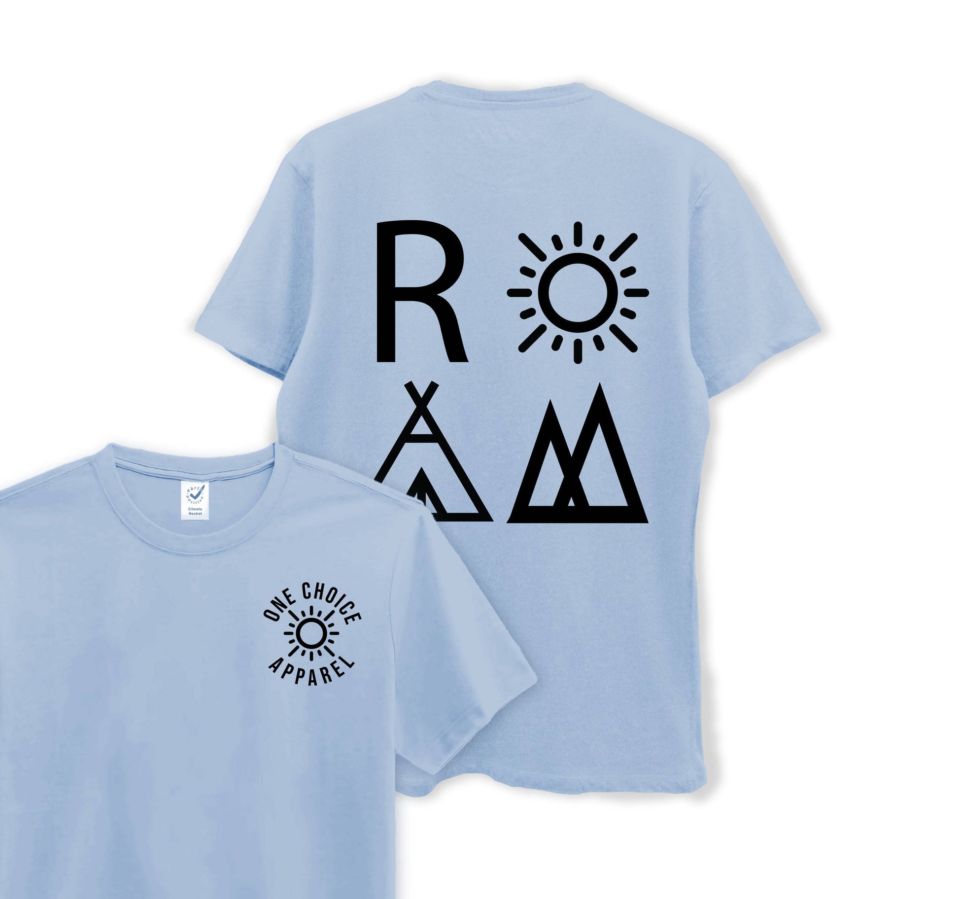 ROAM Tee - Organic Cotton Tee - One Choice Apparel