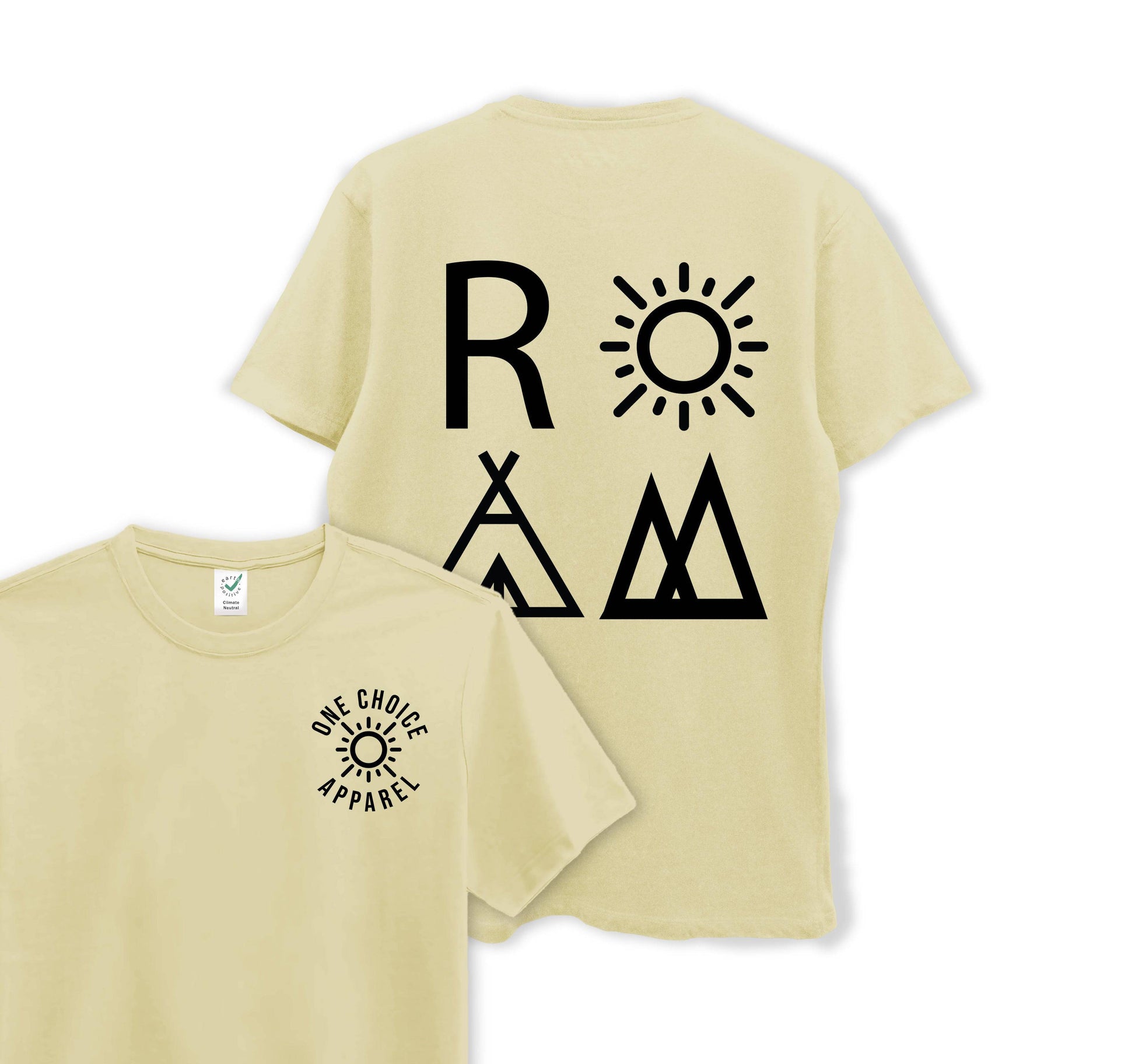 ROAM Tee - Organic Cotton Tee - One Choice Apparel