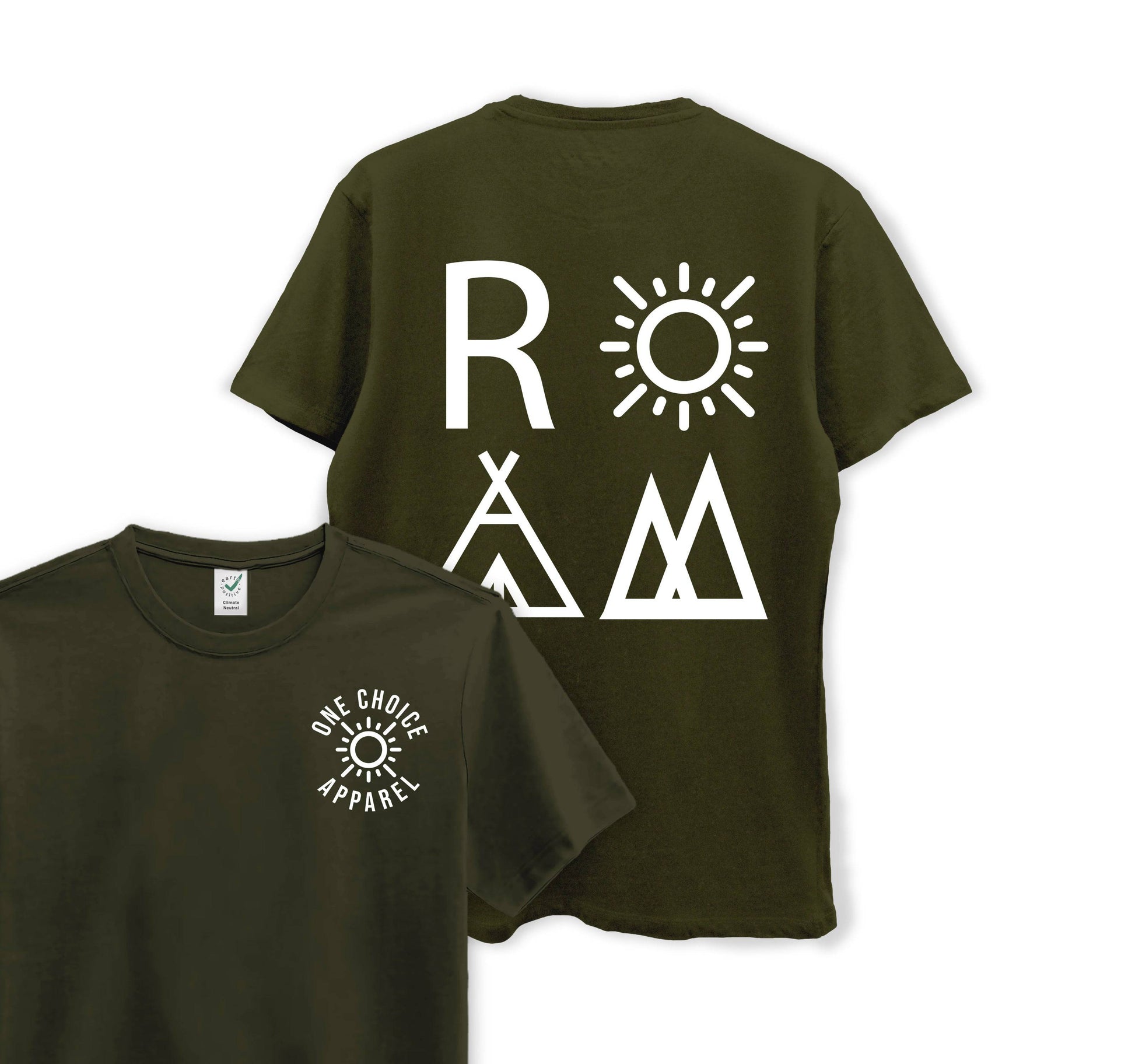 ROAM Tee - Organic Cotton Tee - One Choice Apparel