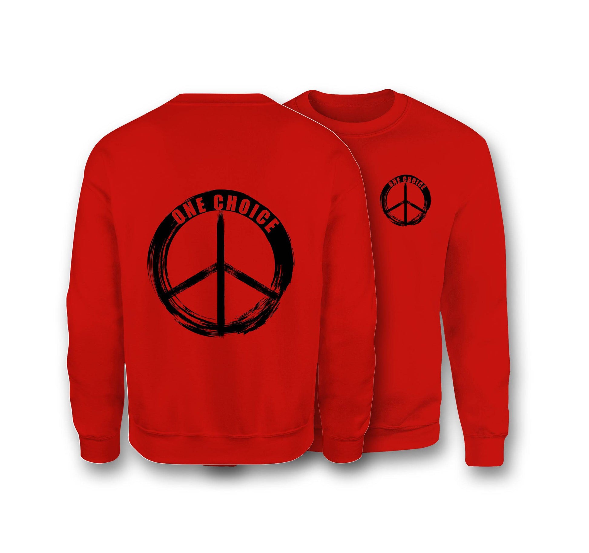 Round Peace Sign - Earth Positive Sweatshirt - One Choice Apparel