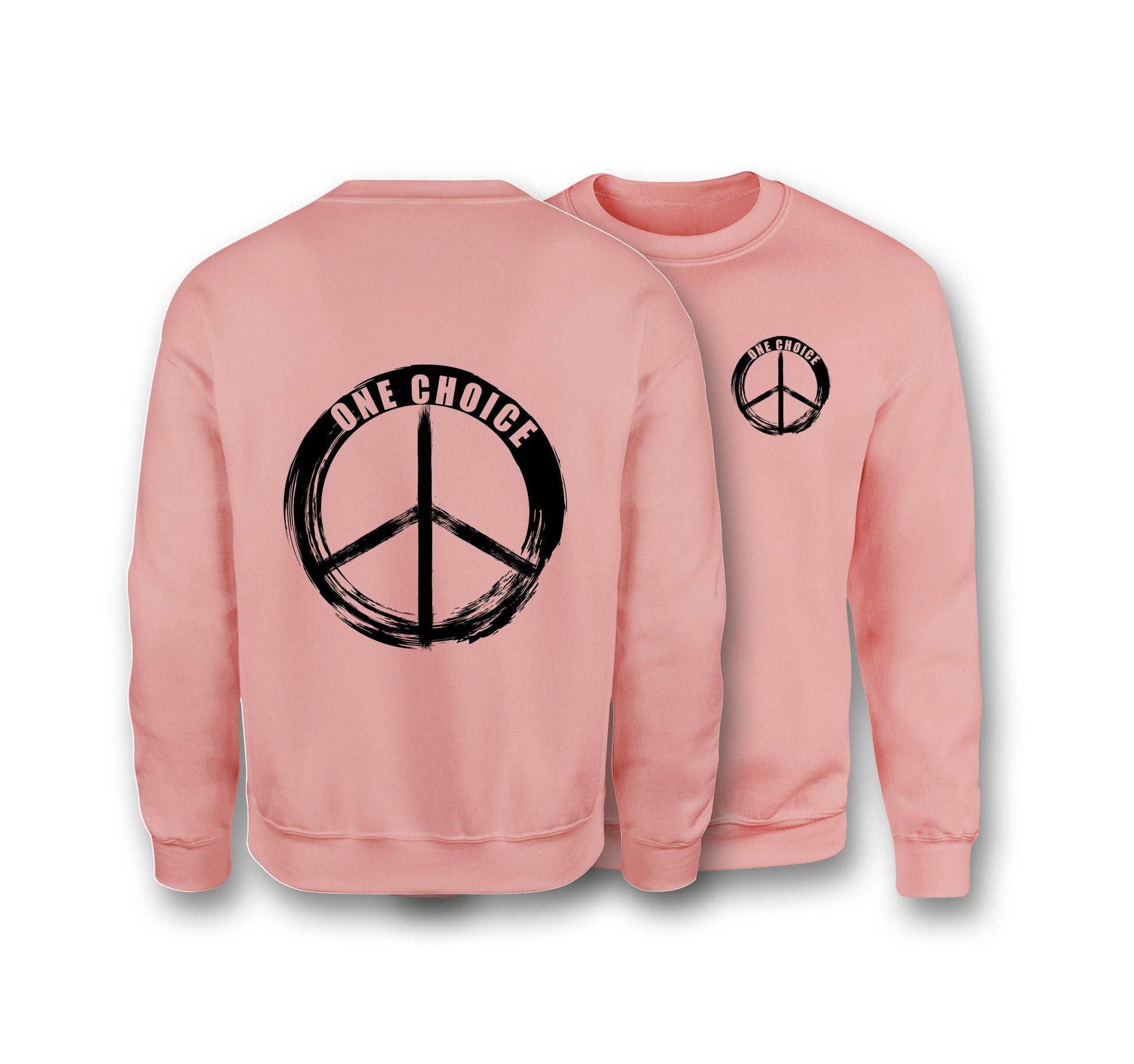 Round Peace Sign - Earth Positive Sweatshirt - One Choice Apparel