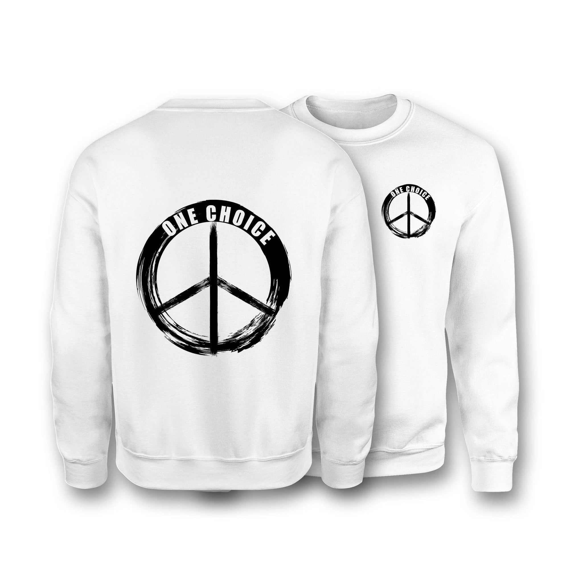 Round Peace Sign - Earth Positive Sweatshirt - One Choice Apparel