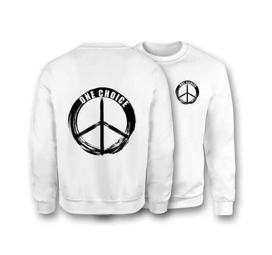 Round Peace Sign - Earth Positive Sweatshirt - One Choice Apparel