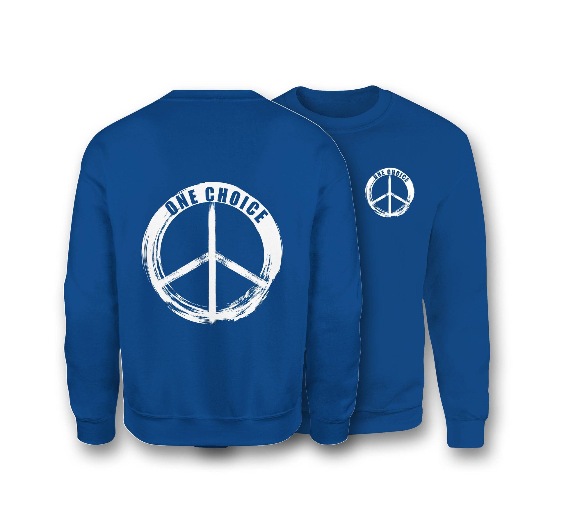 Round Peace Sign - Earth Positive Sweatshirt - One Choice Apparel