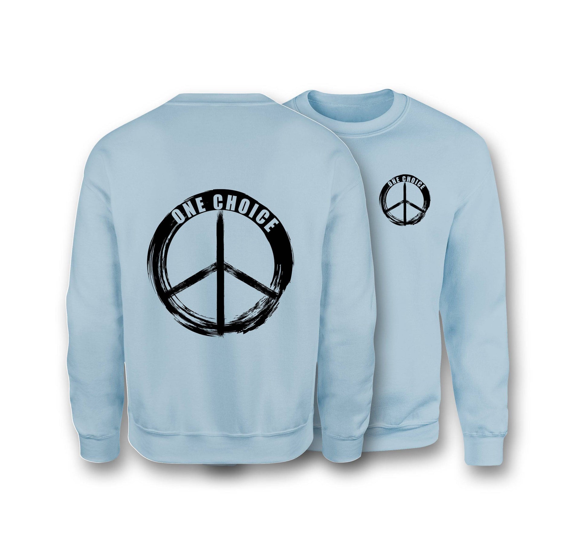 Round Peace Sign - Earth Positive Sweatshirt - One Choice Apparel