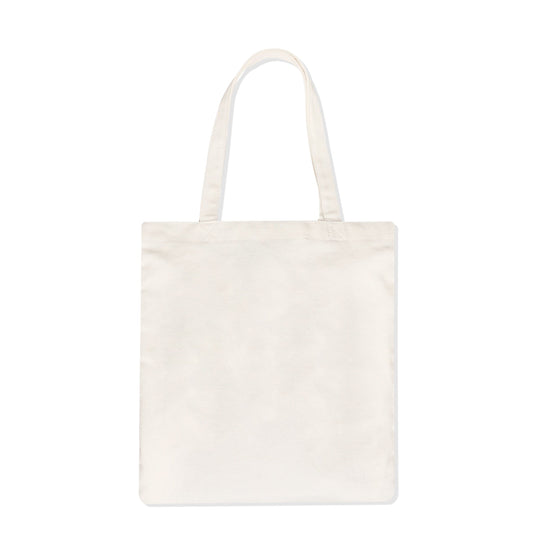 Round Peace Sign Natural Tote Bag - One Choice Apparel
