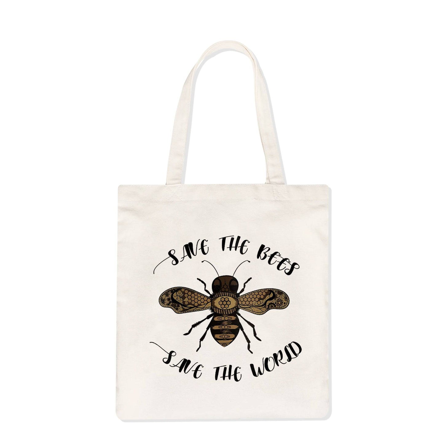 Save The Bees Natural Tote Bag - One Choice Apparel