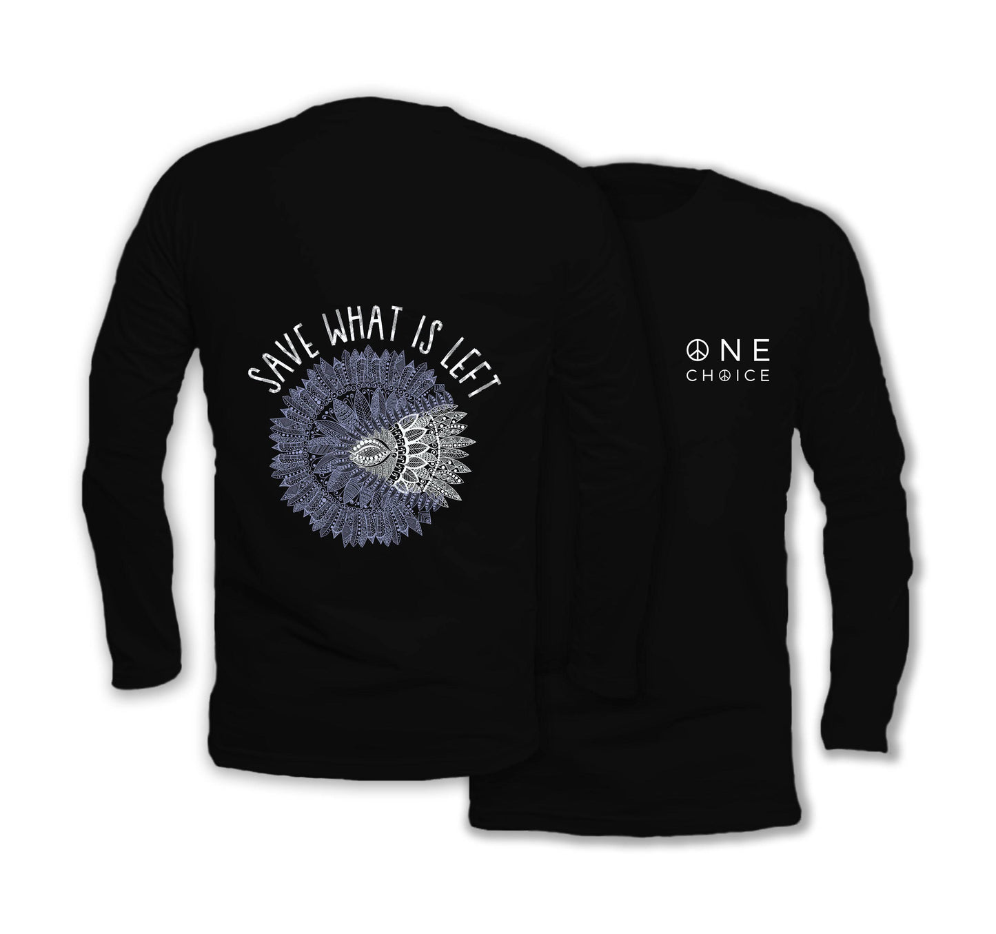 Save What's Left - Long Sleeve Organic Cotton T-Shirt - One Choice Apparel
