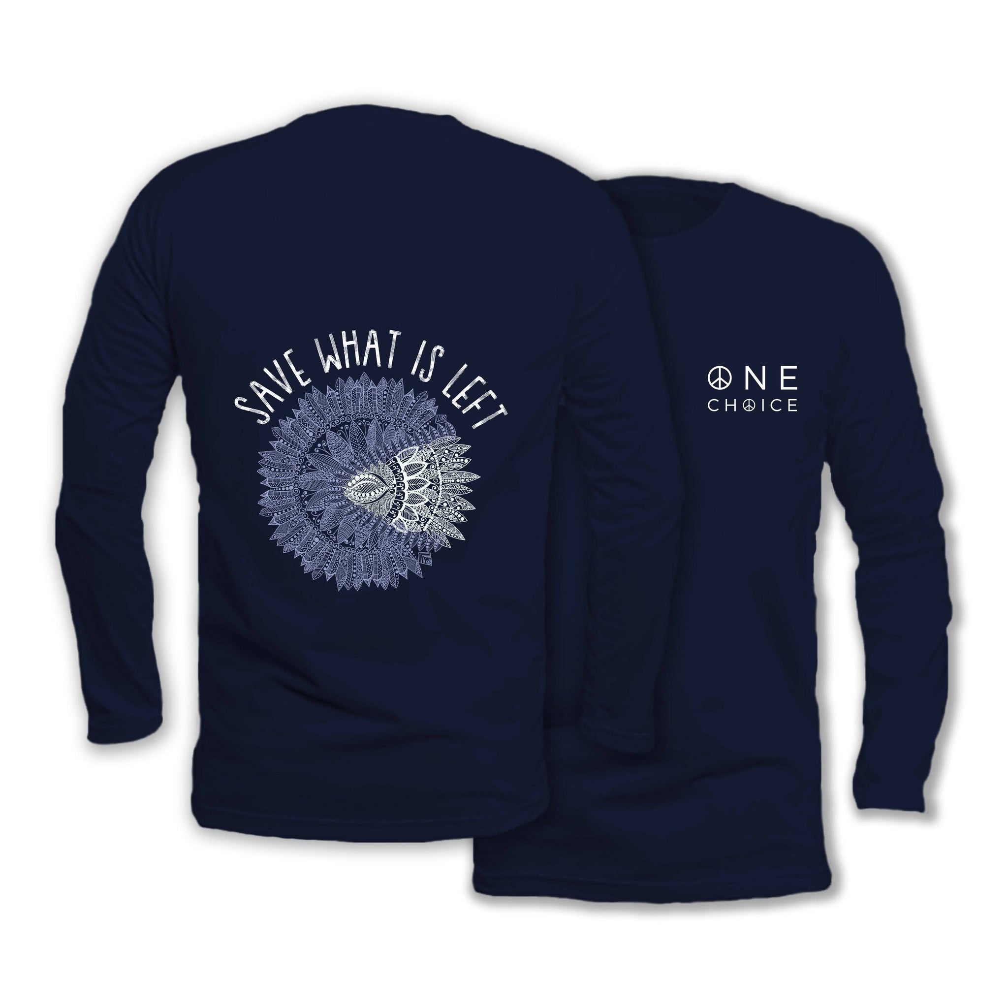 Save What's Left - Long Sleeve Organic Cotton T-Shirt - One Choice Apparel