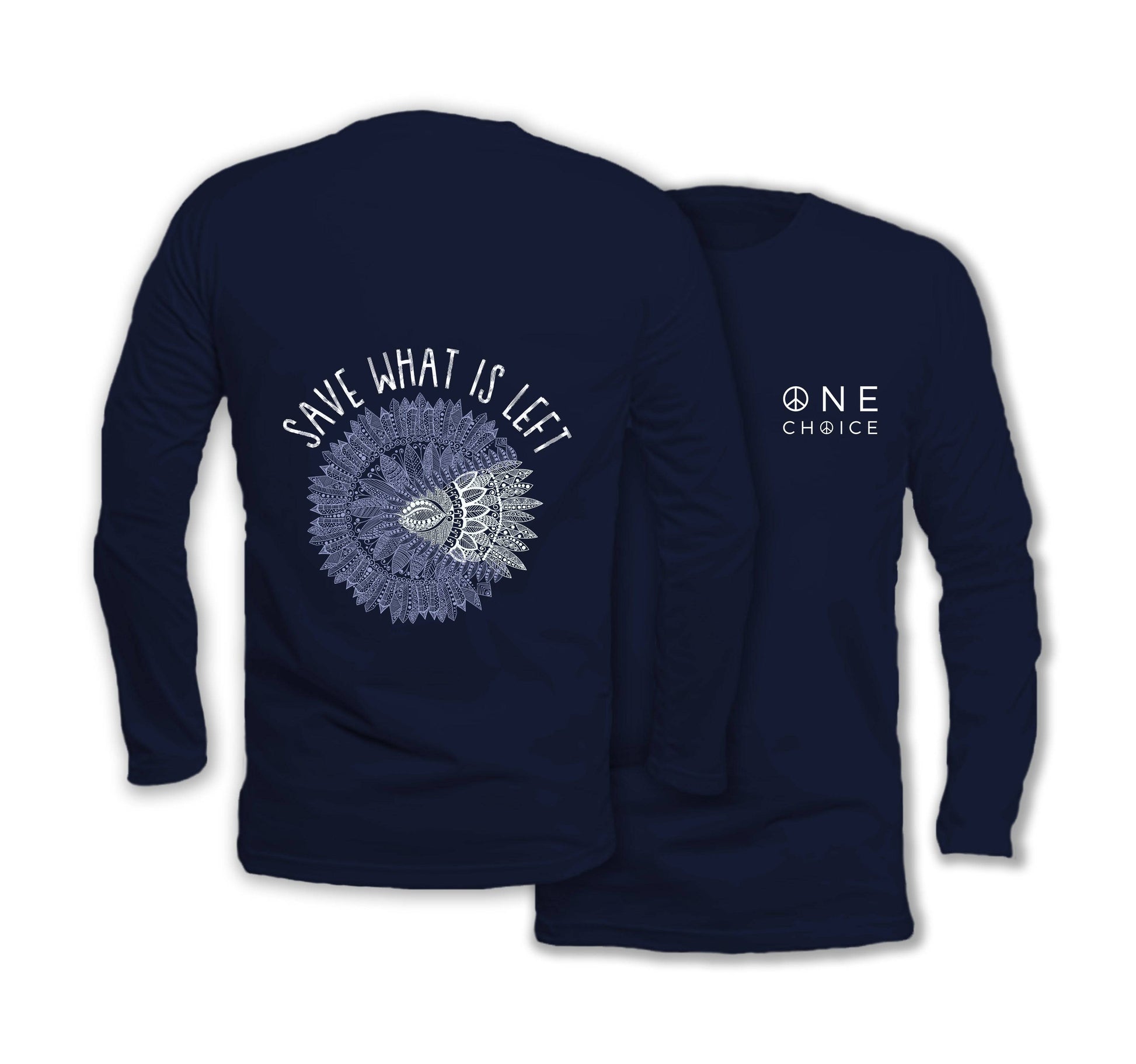 Save What's Left - Long Sleeve Organic Cotton T-Shirt - One Choice Apparel