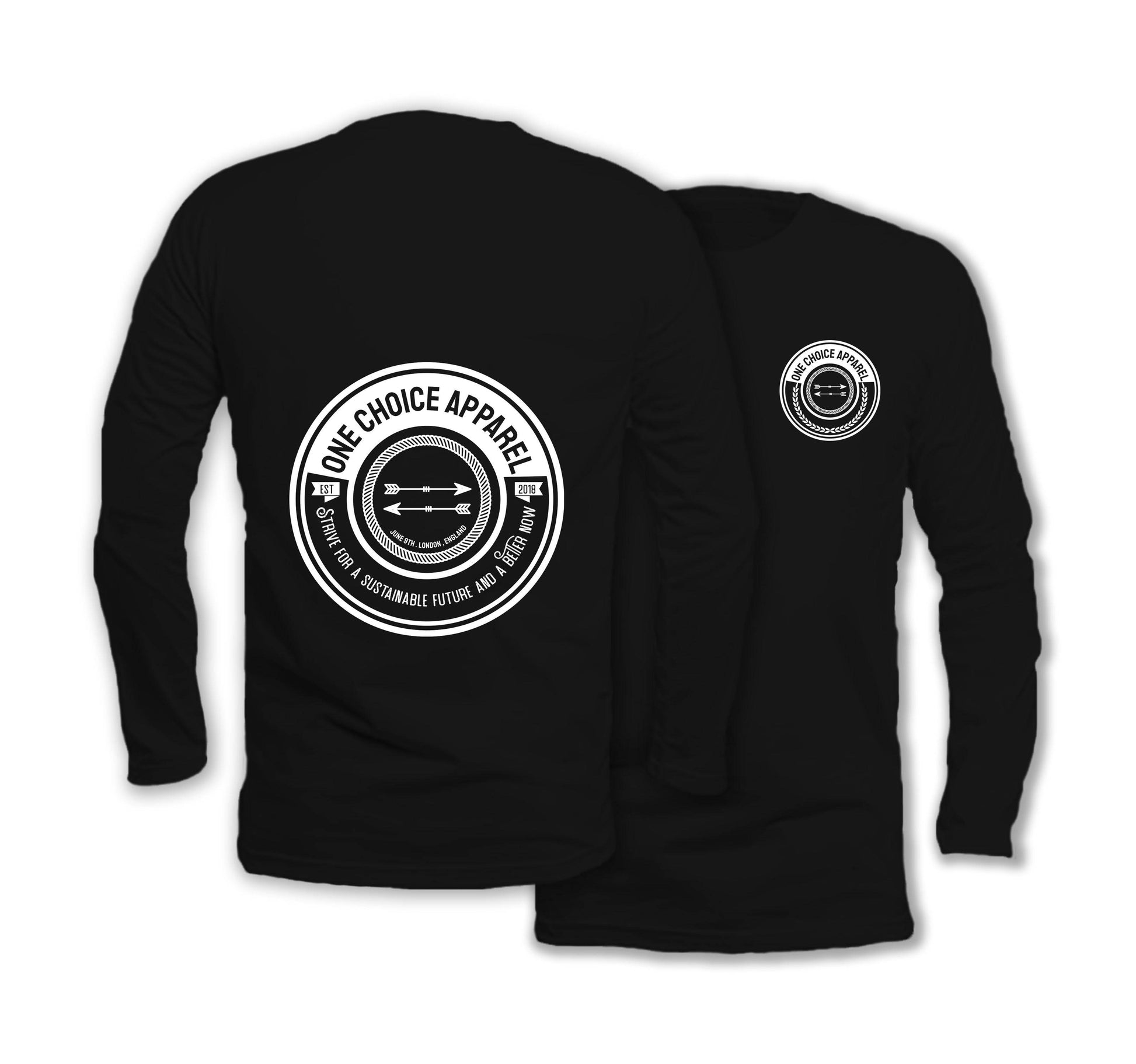 Strive - Long Sleeve Organic Cotton T-Shirt - One Choice Apparel