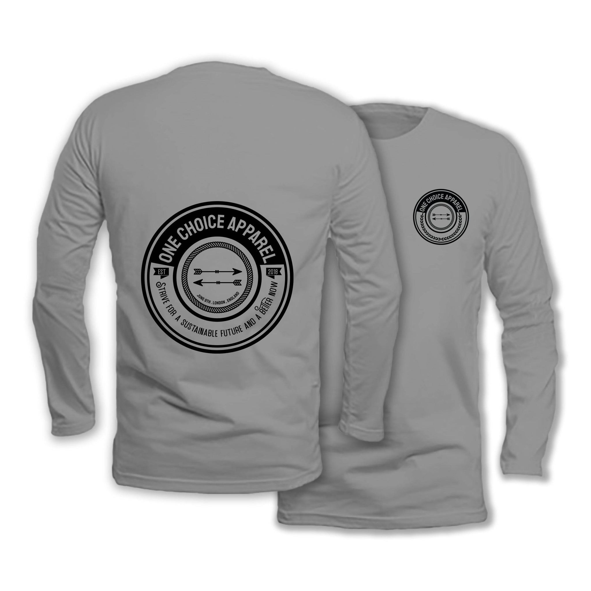Strive - Long Sleeve Organic Cotton T-Shirt - One Choice Apparel