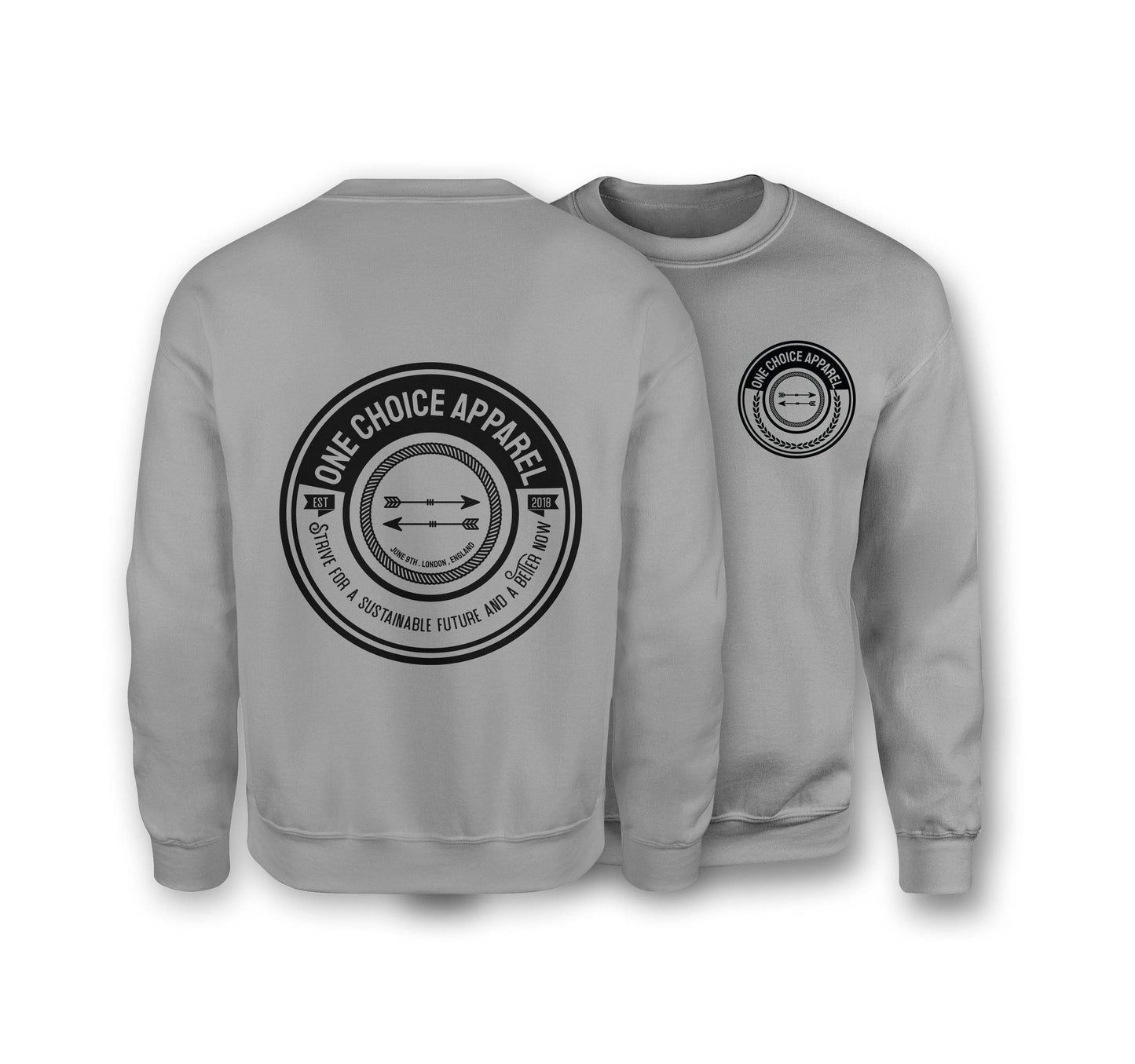 Strive Sweatshirt - Organic Cotton Sweatshirt - One Choice Apparel
