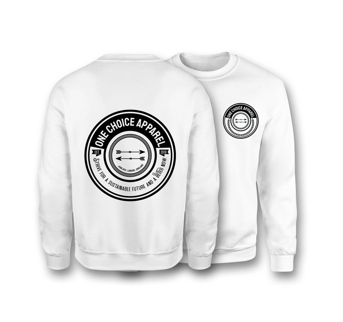 Strive Sweatshirt - Organic Cotton Sweatshirt - One Choice Apparel