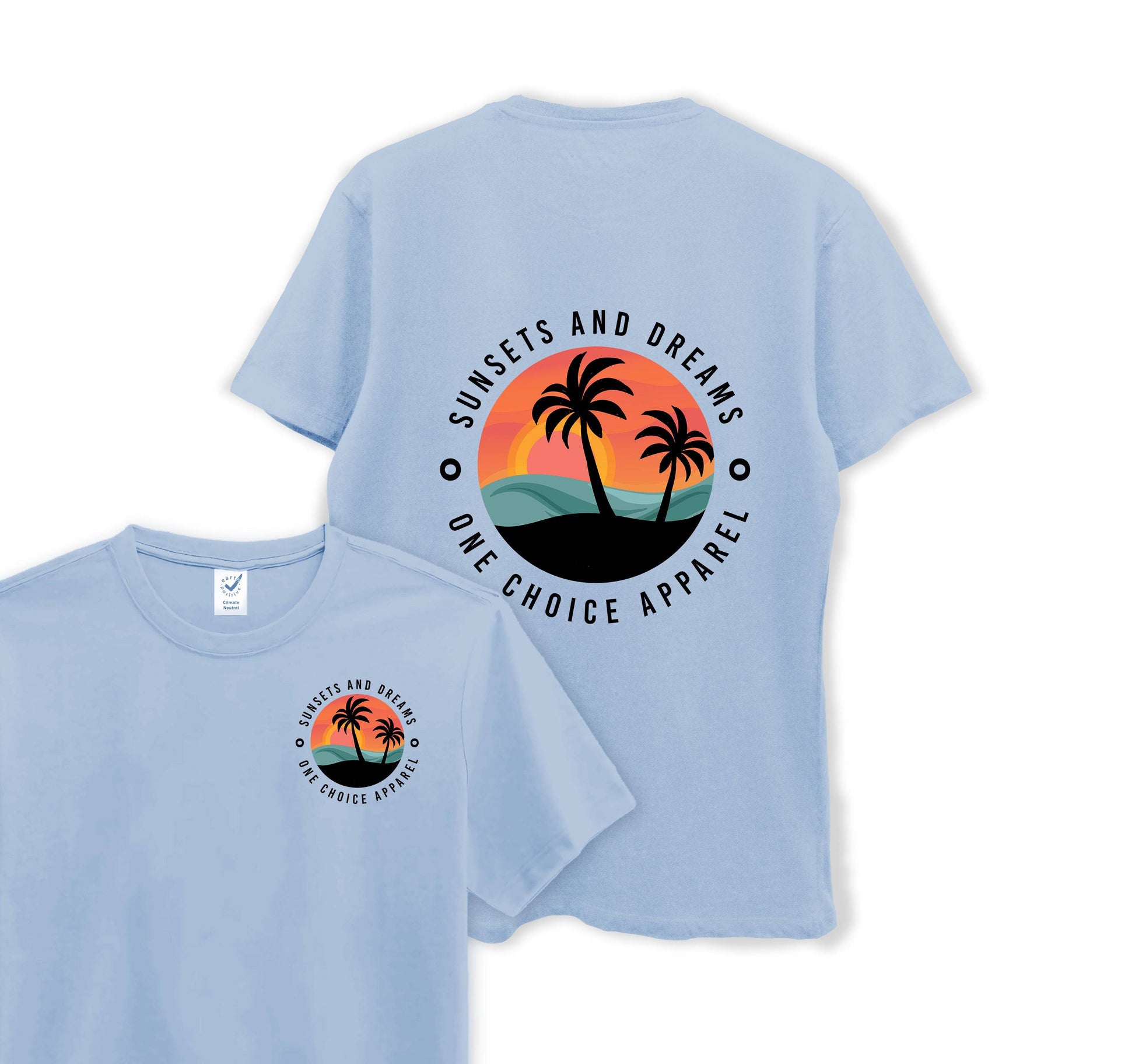 Sunset & Dreams - Organic Cotton Tee - One Choice Apparel