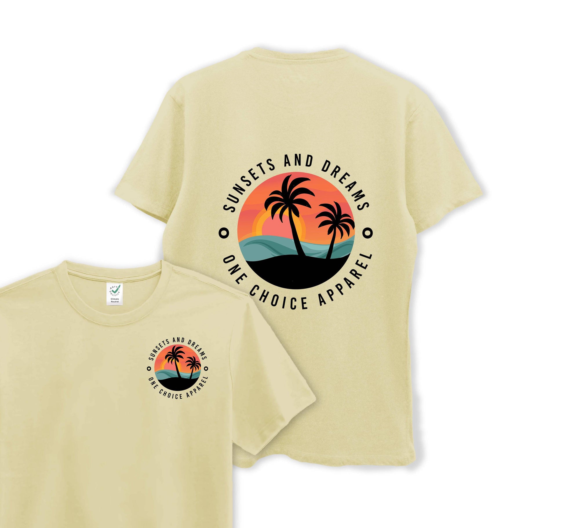 Sunset & Dreams - Organic Cotton Tee - One Choice Apparel