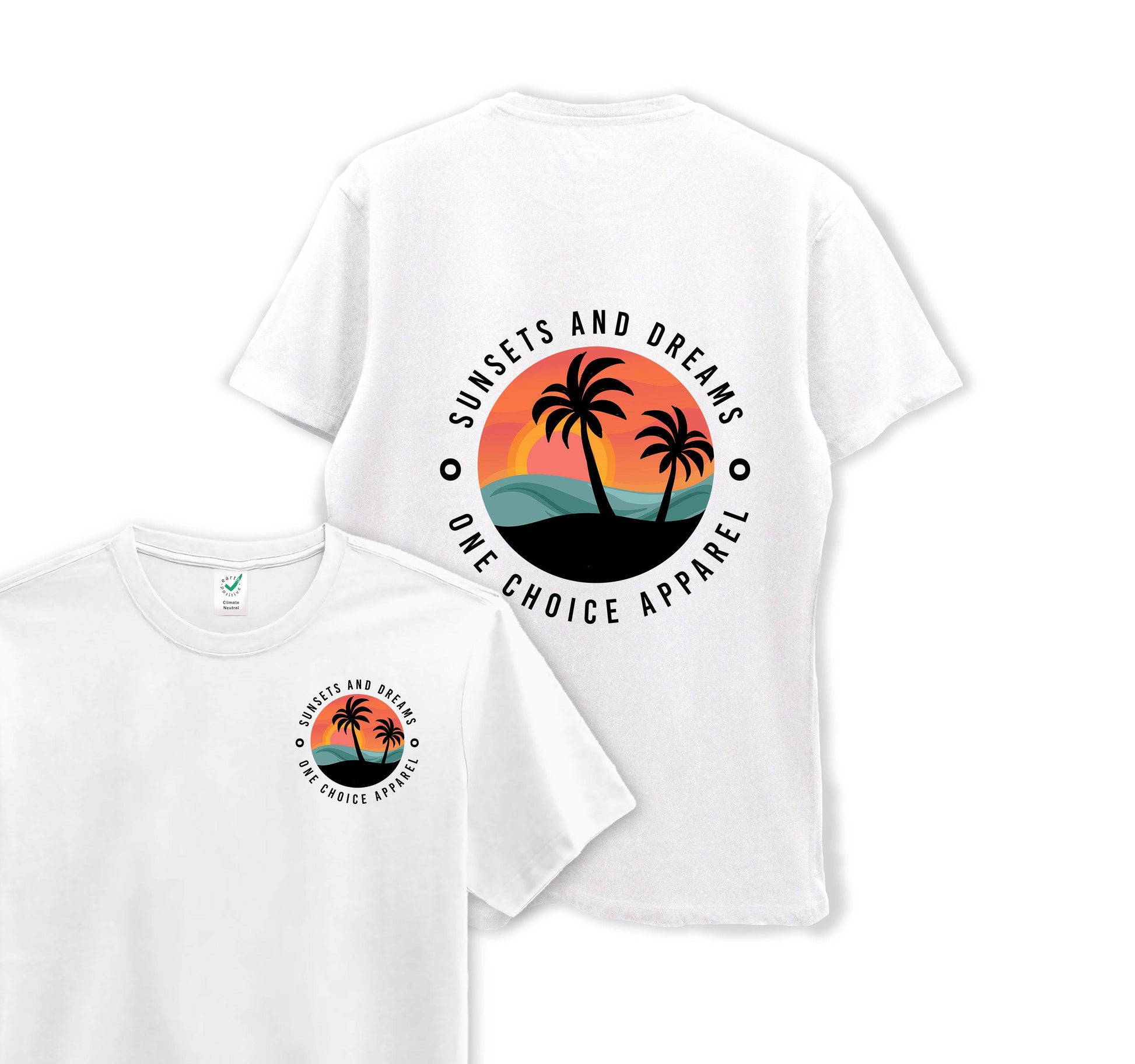 Sunset & Dreams - Organic Cotton Tee - One Choice Apparel