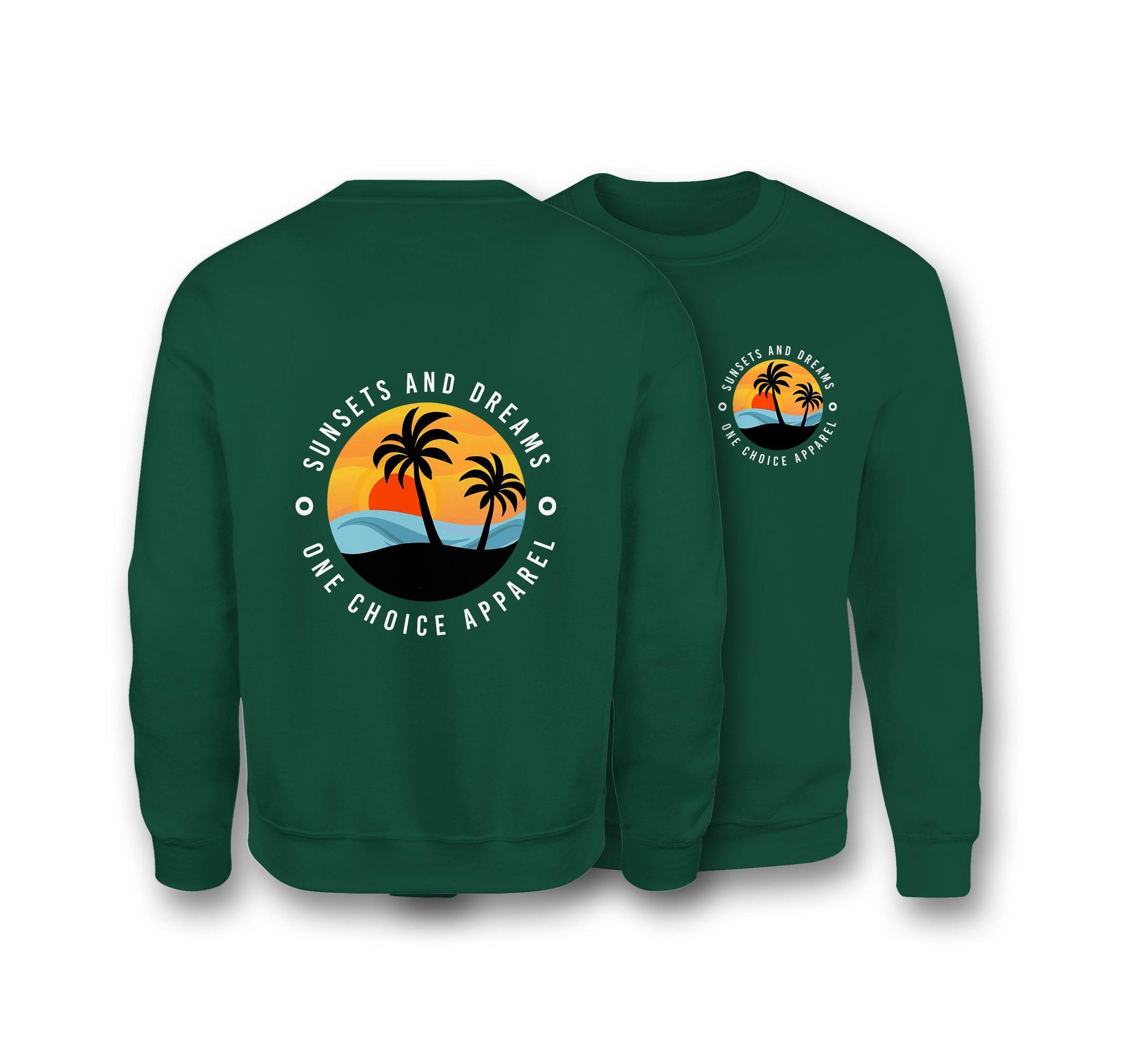 Sunsets & Dreams Sweatshirt - Organic Cotton Sweatshirt - One Choice Apparel