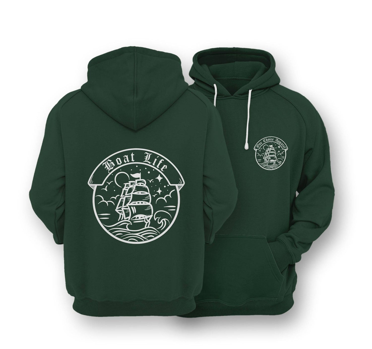 Sustainable Hoodie - Boat Life - One Choice Apparel