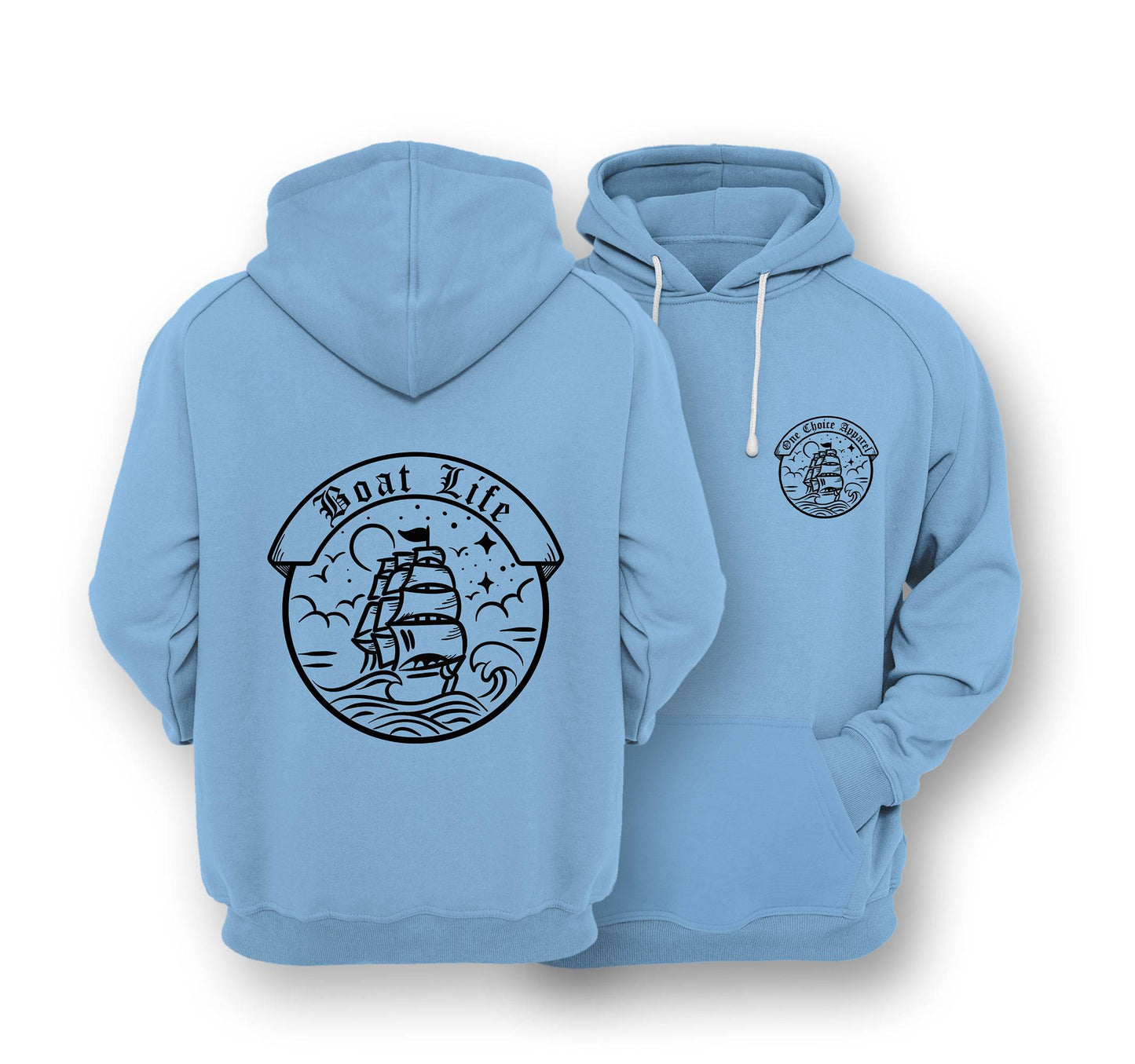 Sustainable Hoodie - Boat Life - One Choice Apparel