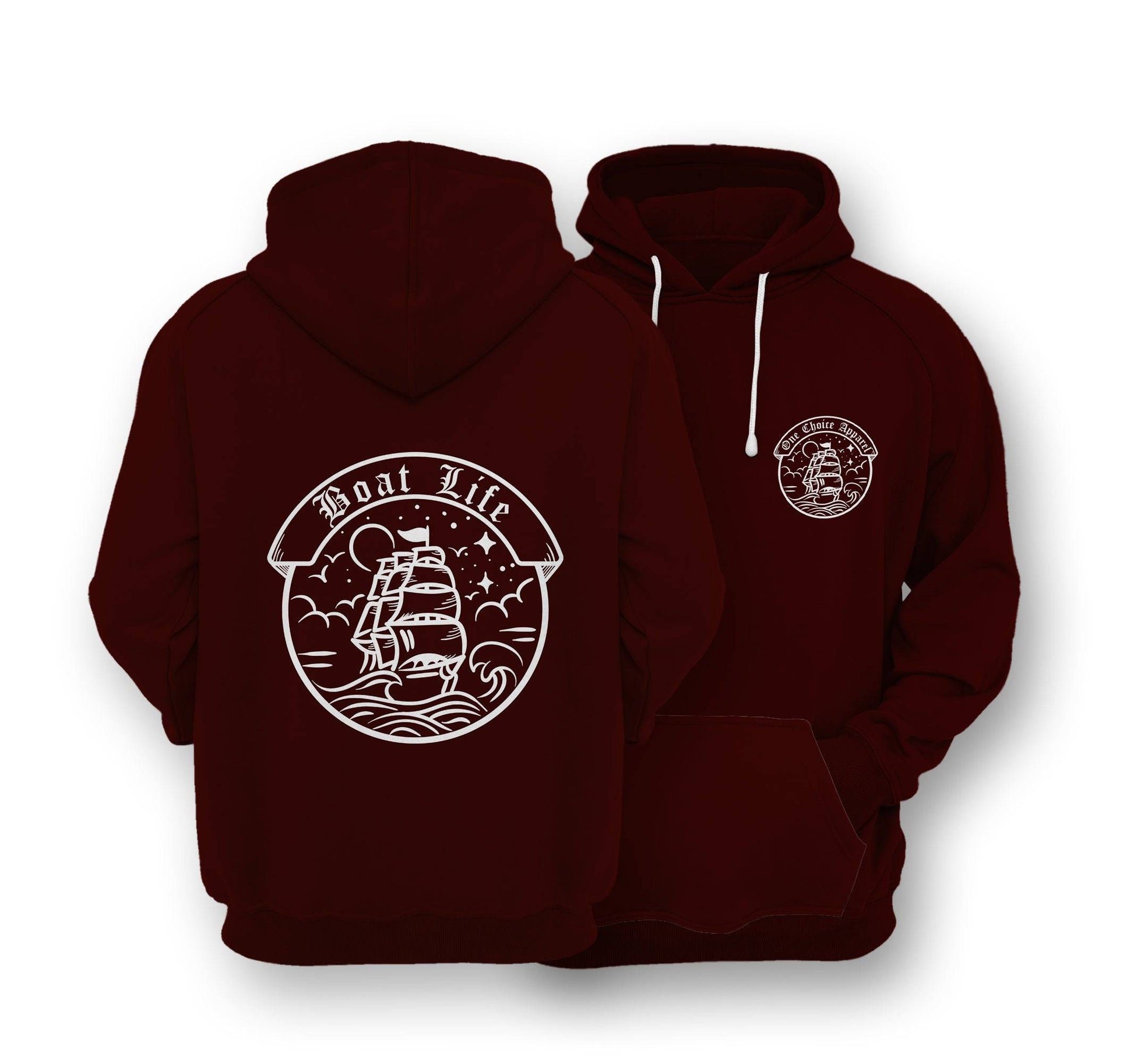 Sustainable Hoodie - Boat Life - One Choice Apparel