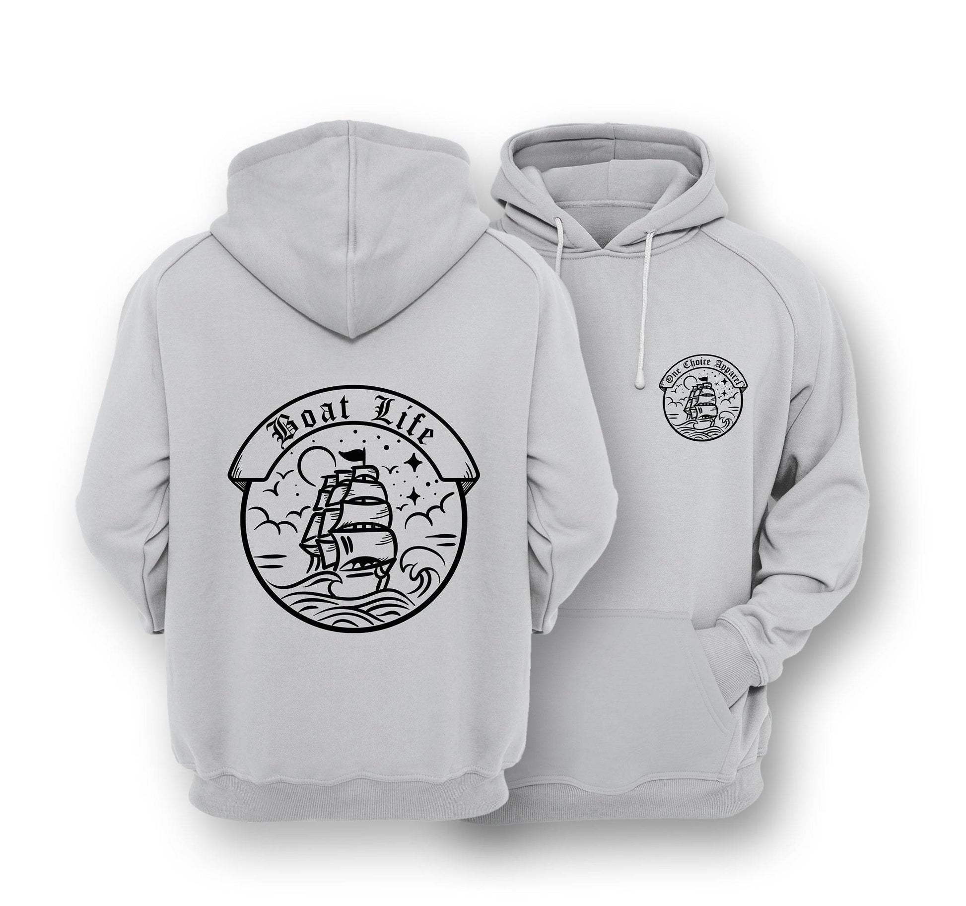 Sustainable Hoodie - Boat Life - One Choice Apparel