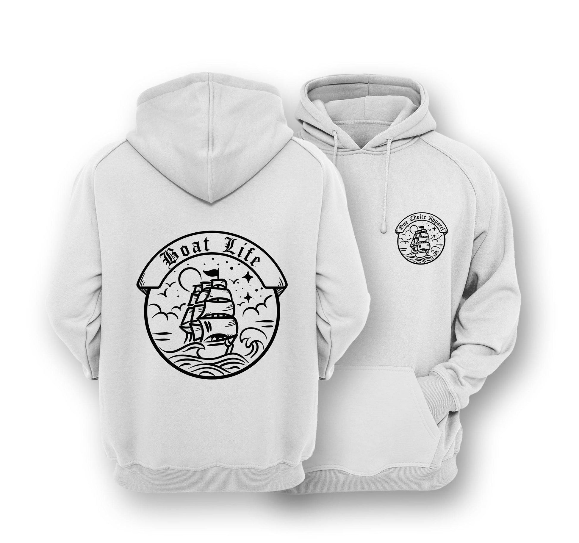 Sustainable Hoodie - Boat Life - One Choice Apparel