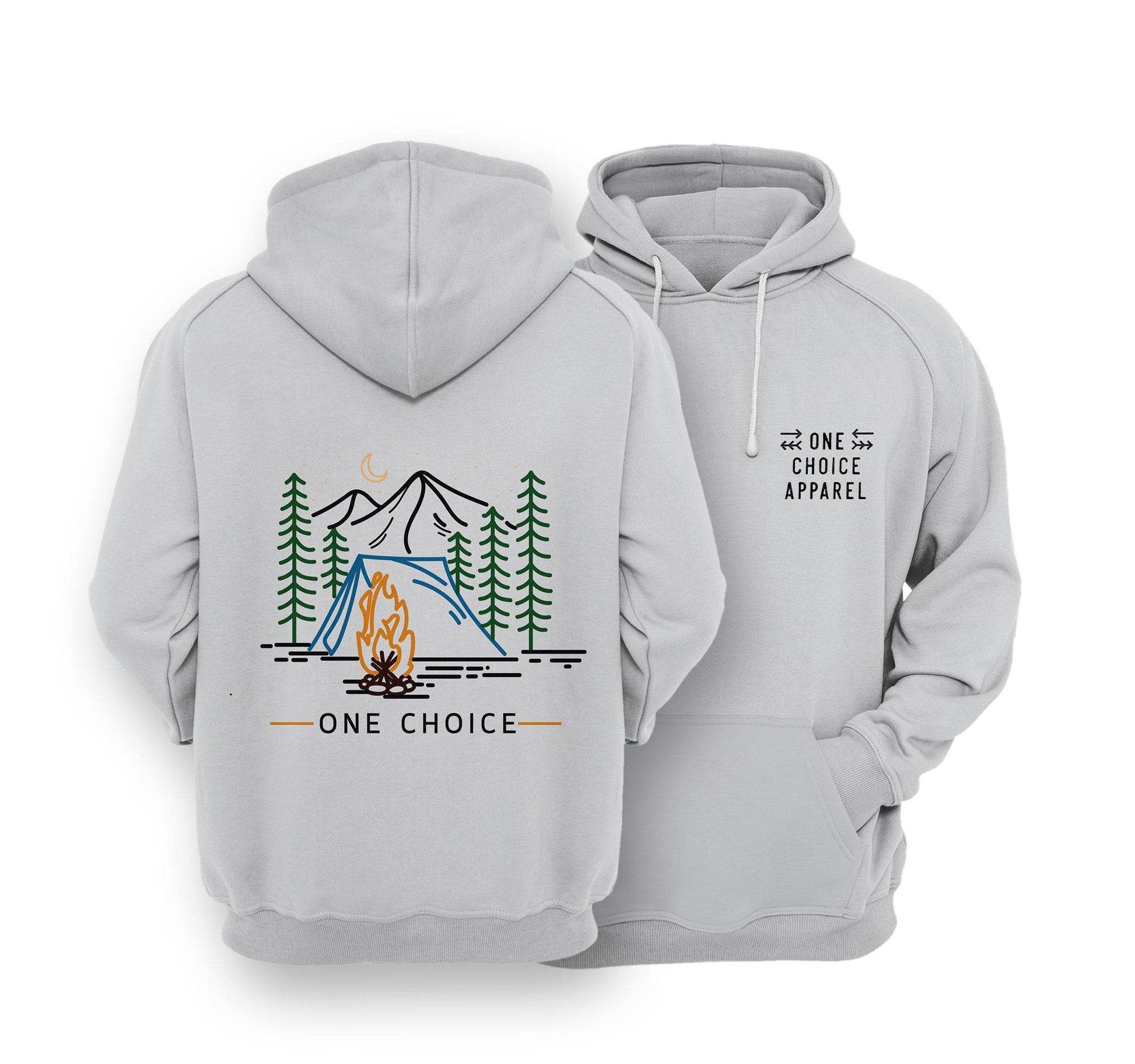 Sustainable Hoodie - Bonfire Scene - One Choice Apparel