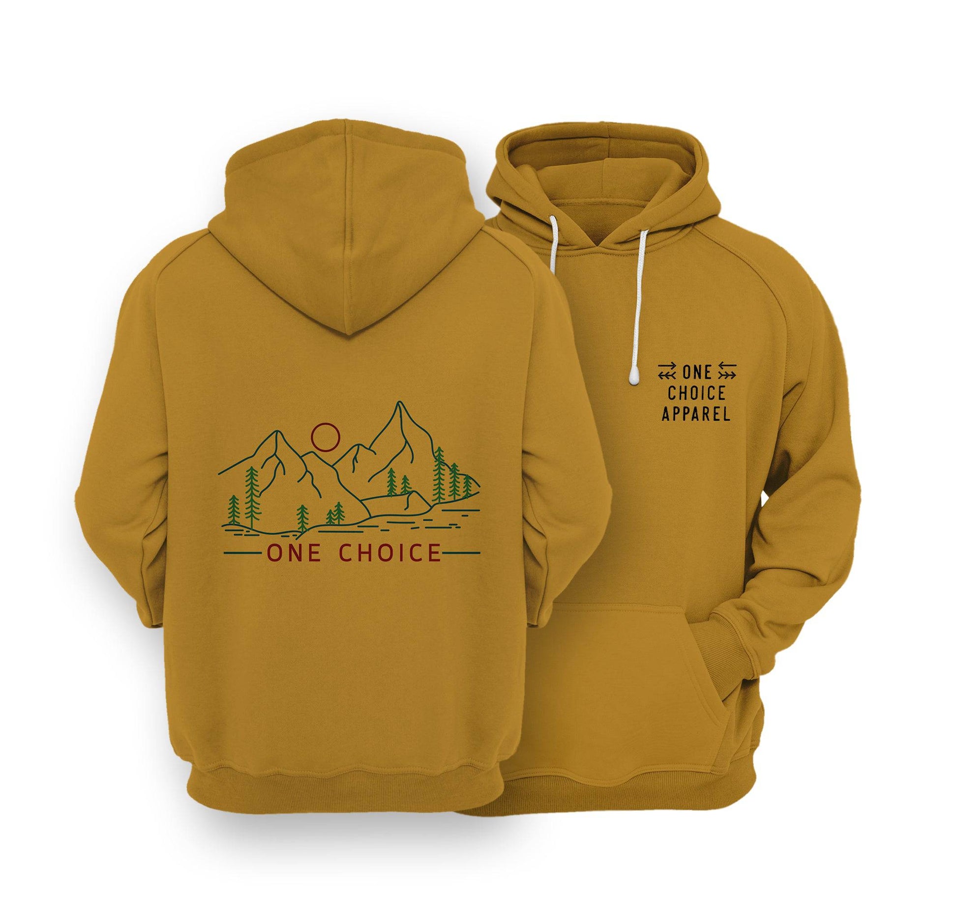 Sustainable Hoodie - Dusk Scene - One Choice Apparel