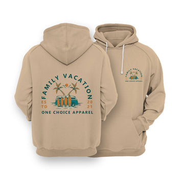 Sustainable Hoodie - Family Vacation - One Choice Apparel