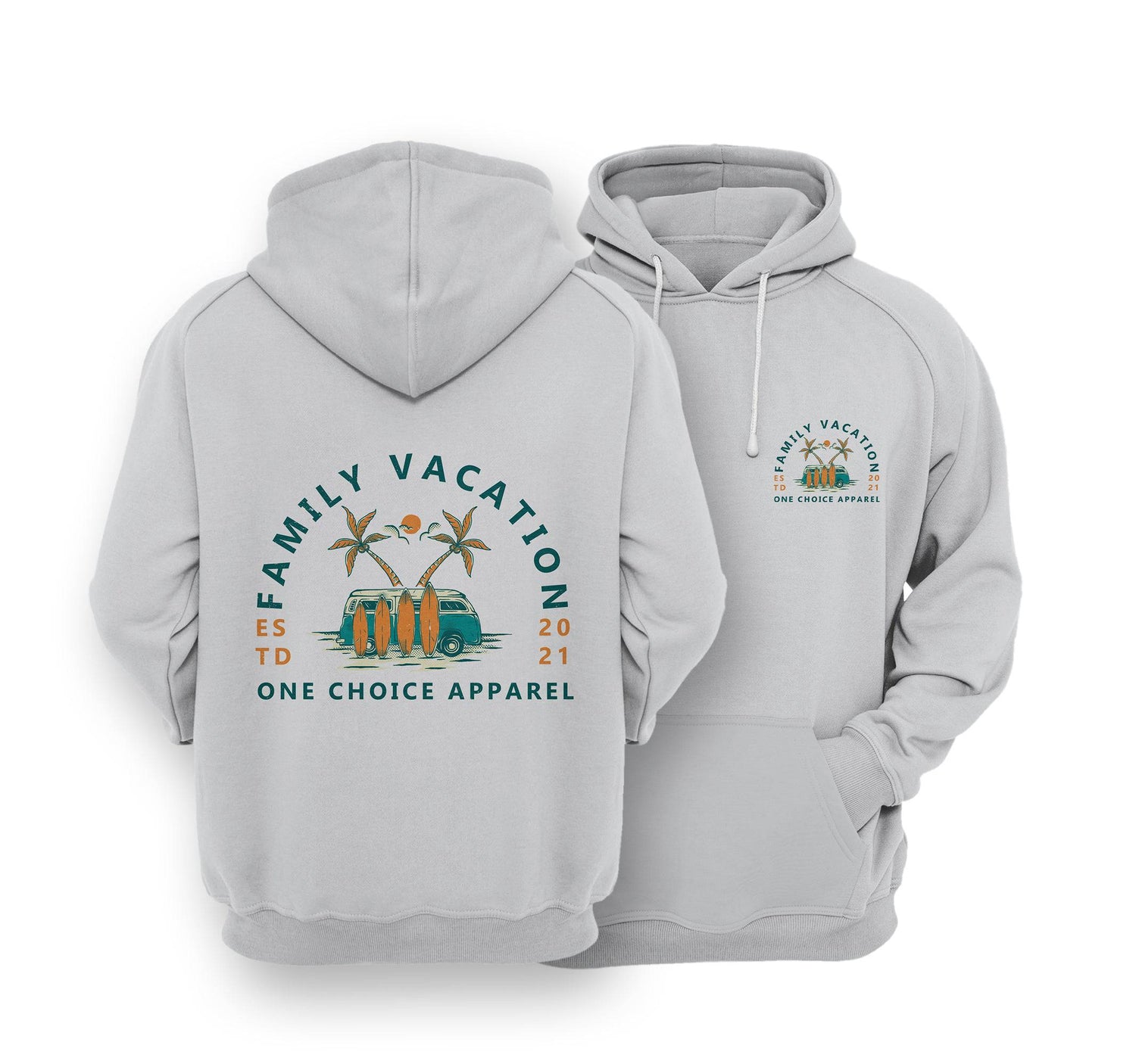 Sustainable Hoodie - Family Vacation - One Choice Apparel
