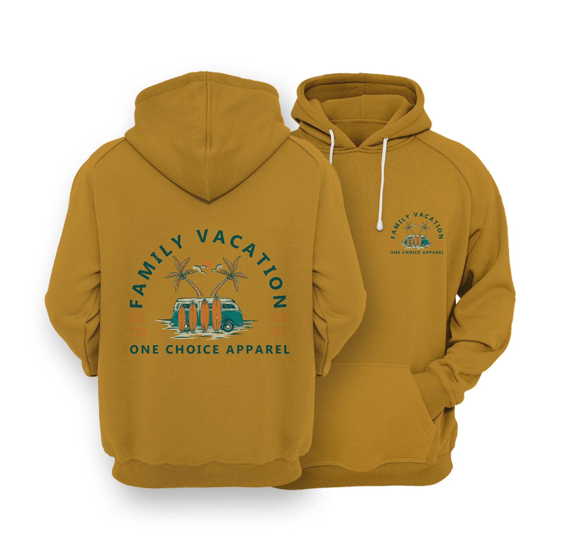 Sustainable Hoodie - Family Vacation - One Choice Apparel