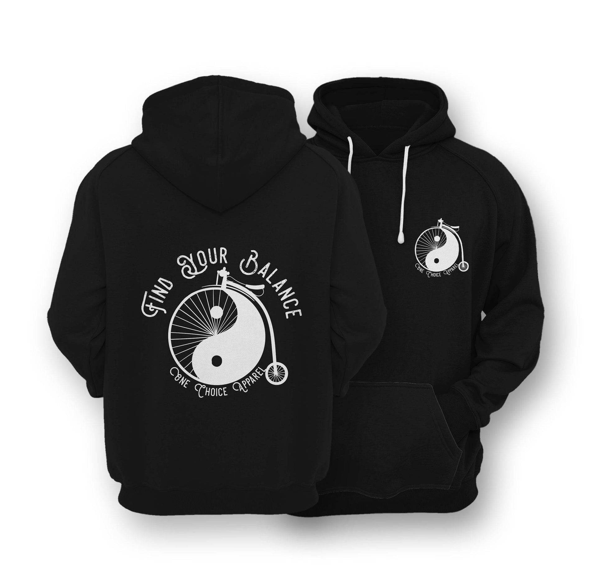 Sustainable Hoodie - Find Your Balance - One Choice Apparel