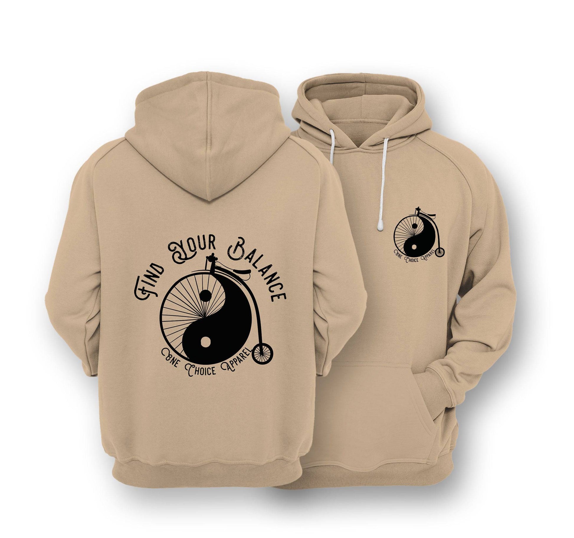 Sustainable Hoodie - Find Your Balance - One Choice Apparel