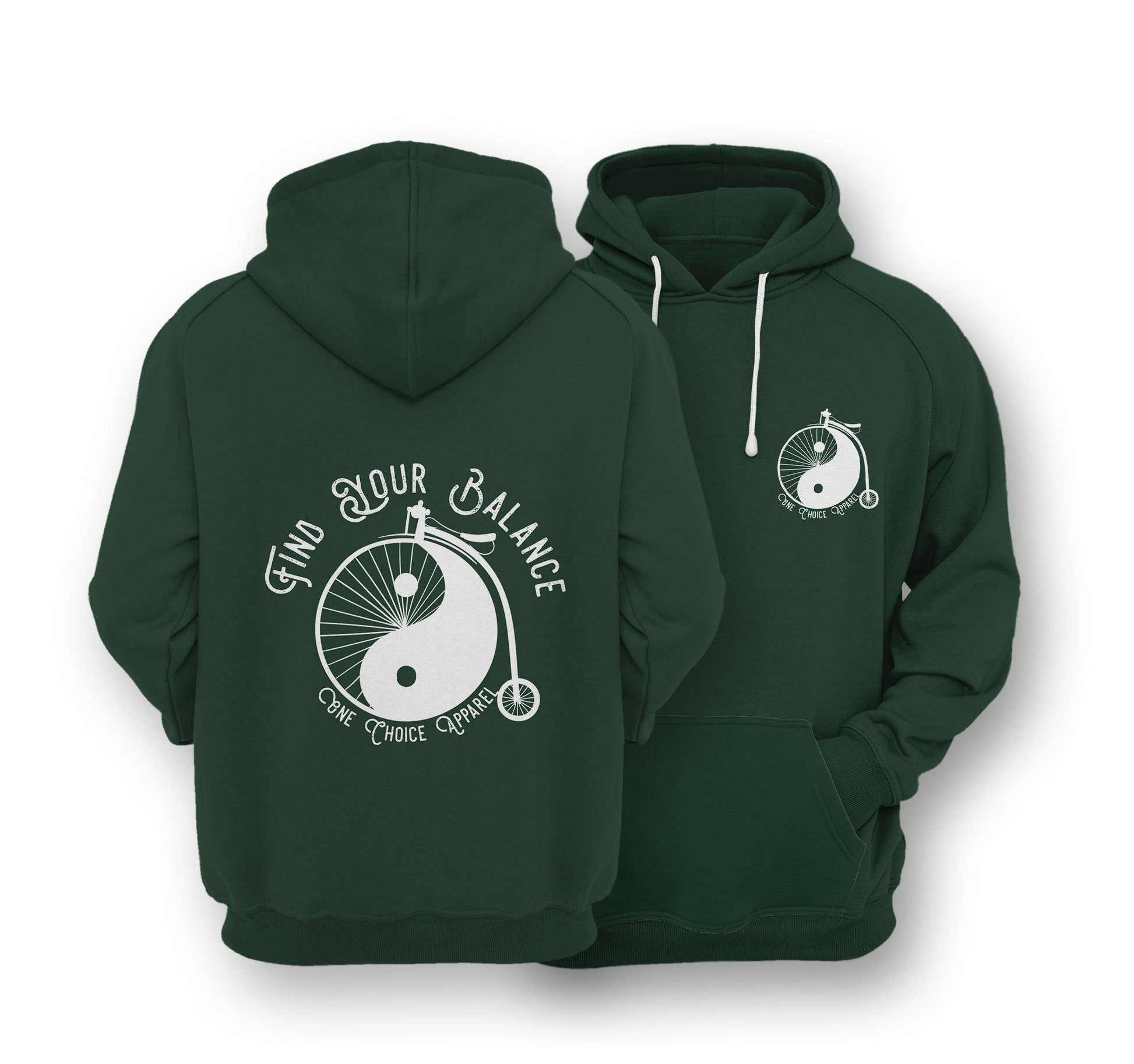 Sustainable Hoodie - Find Your Balance - One Choice Apparel