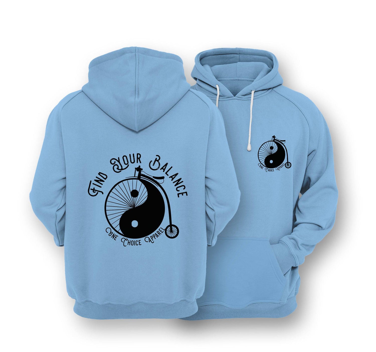 Sustainable Hoodie - Find Your Balance - One Choice Apparel
