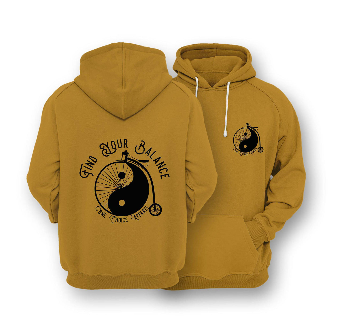 Sustainable Hoodie - Find Your Balance - One Choice Apparel