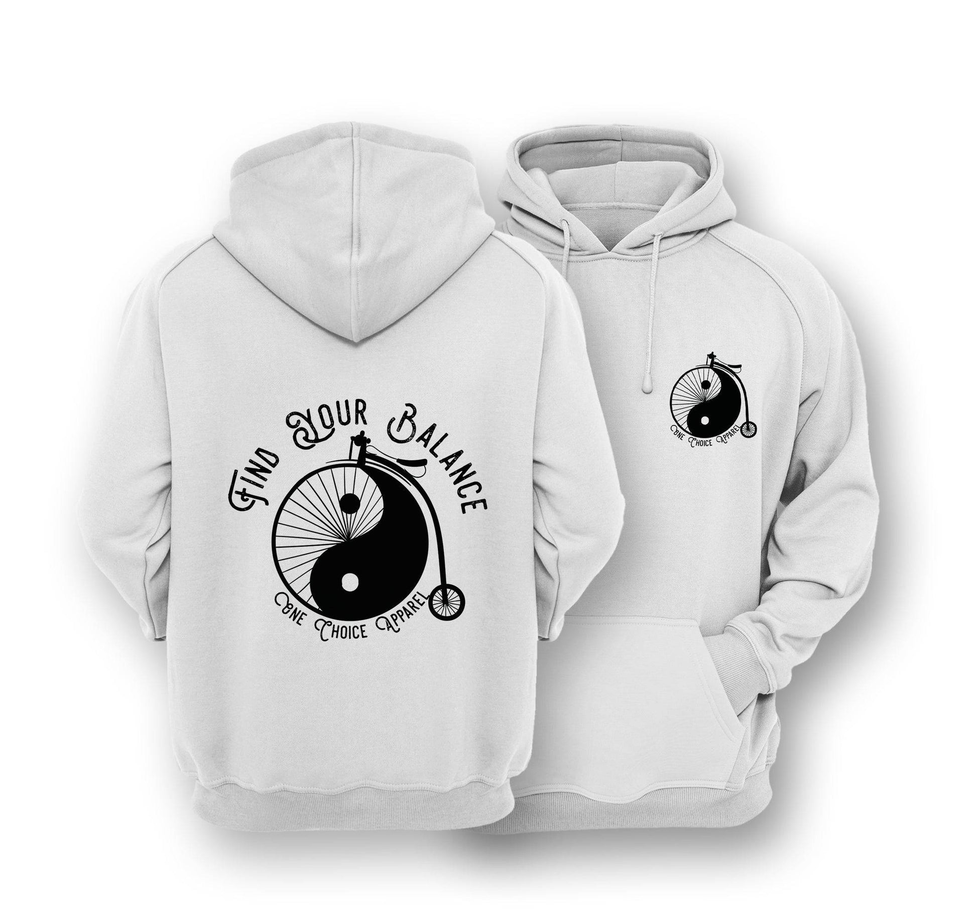 Sustainable Hoodie - Find Your Balance - One Choice Apparel